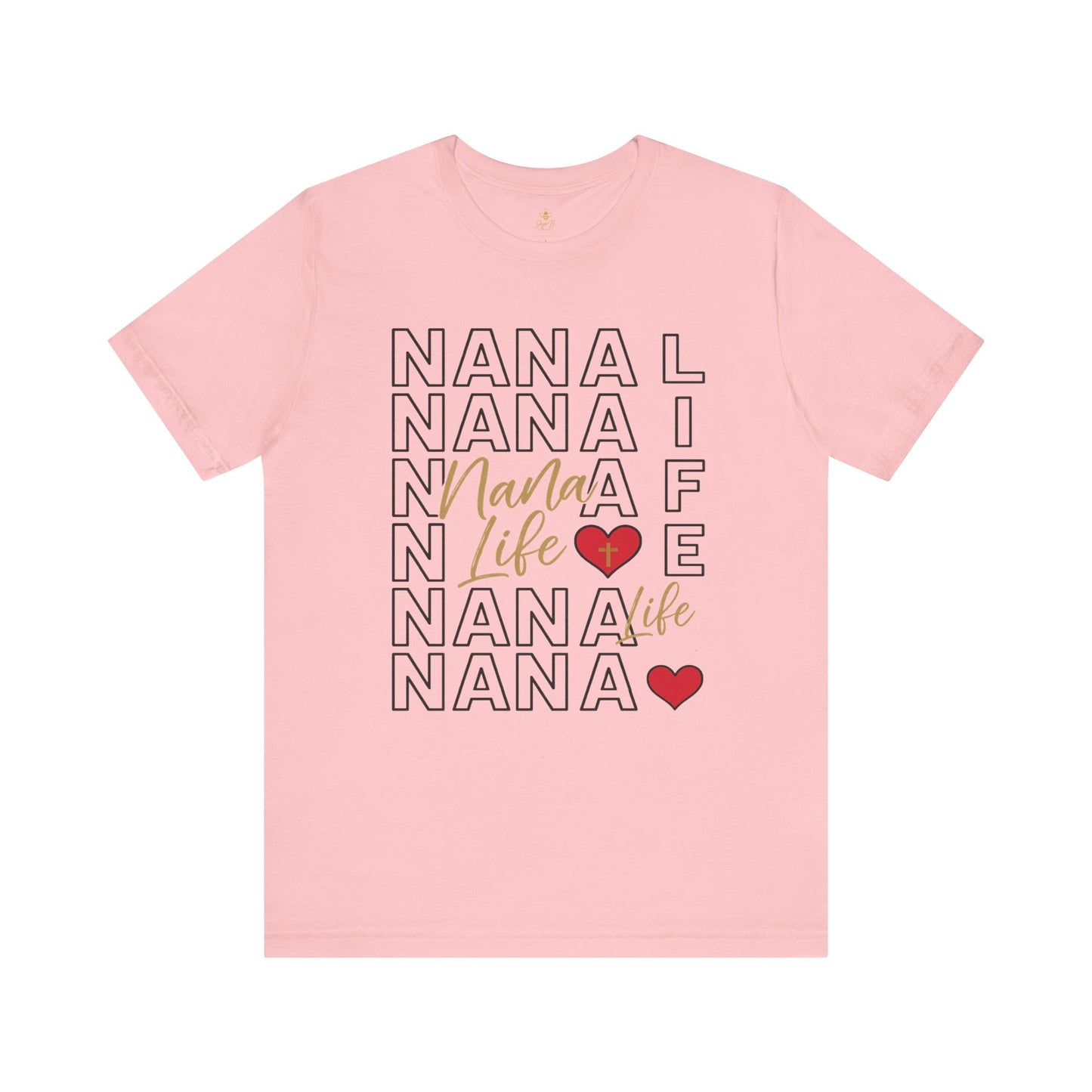 “Nana Life” Repeating Text | Jersey Tee