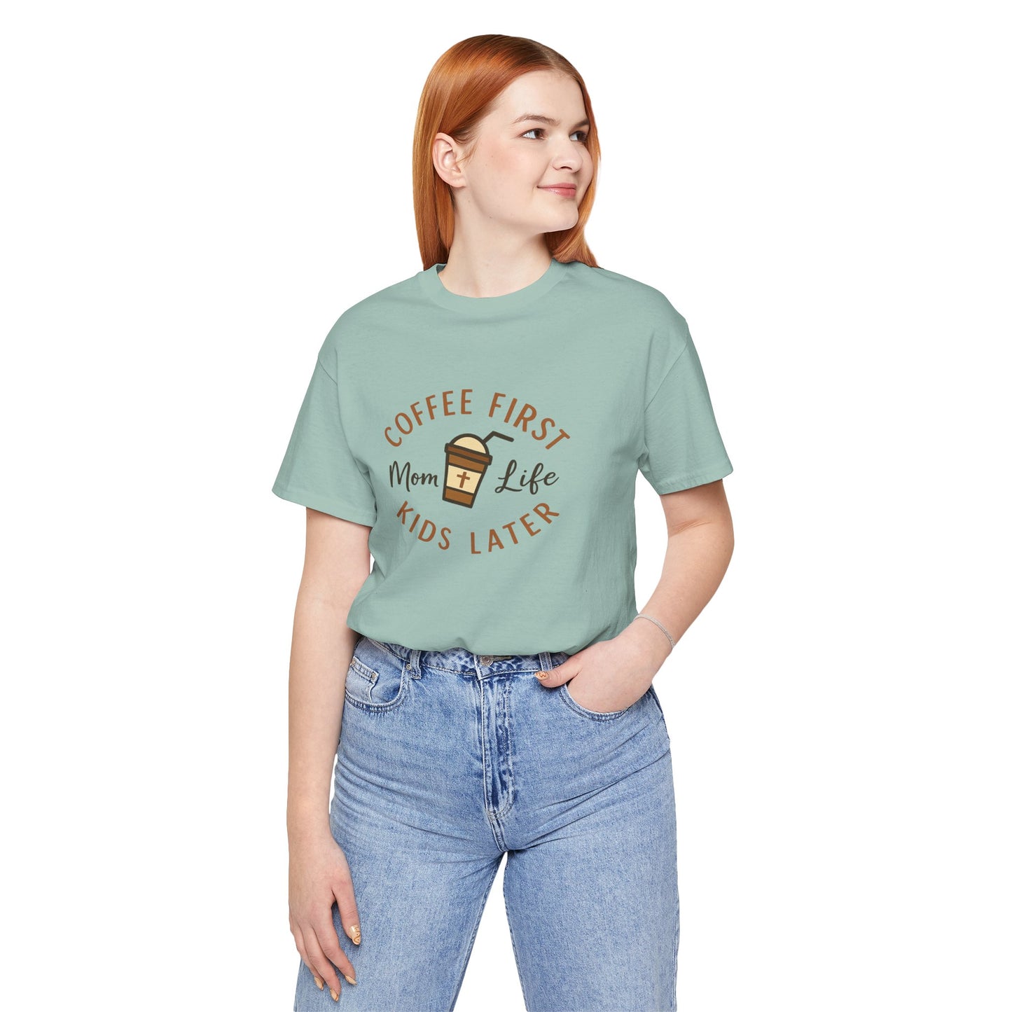 Coffee First. Mom Life. Kids Later. | Jersey Tee