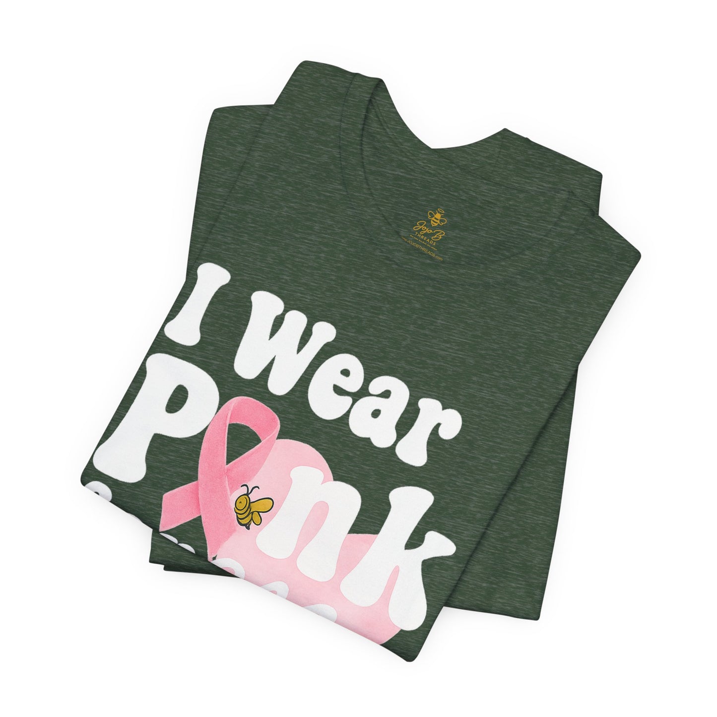 I Wear Pink for My Mom – Breast Cancer Awareness | Jersey Tee