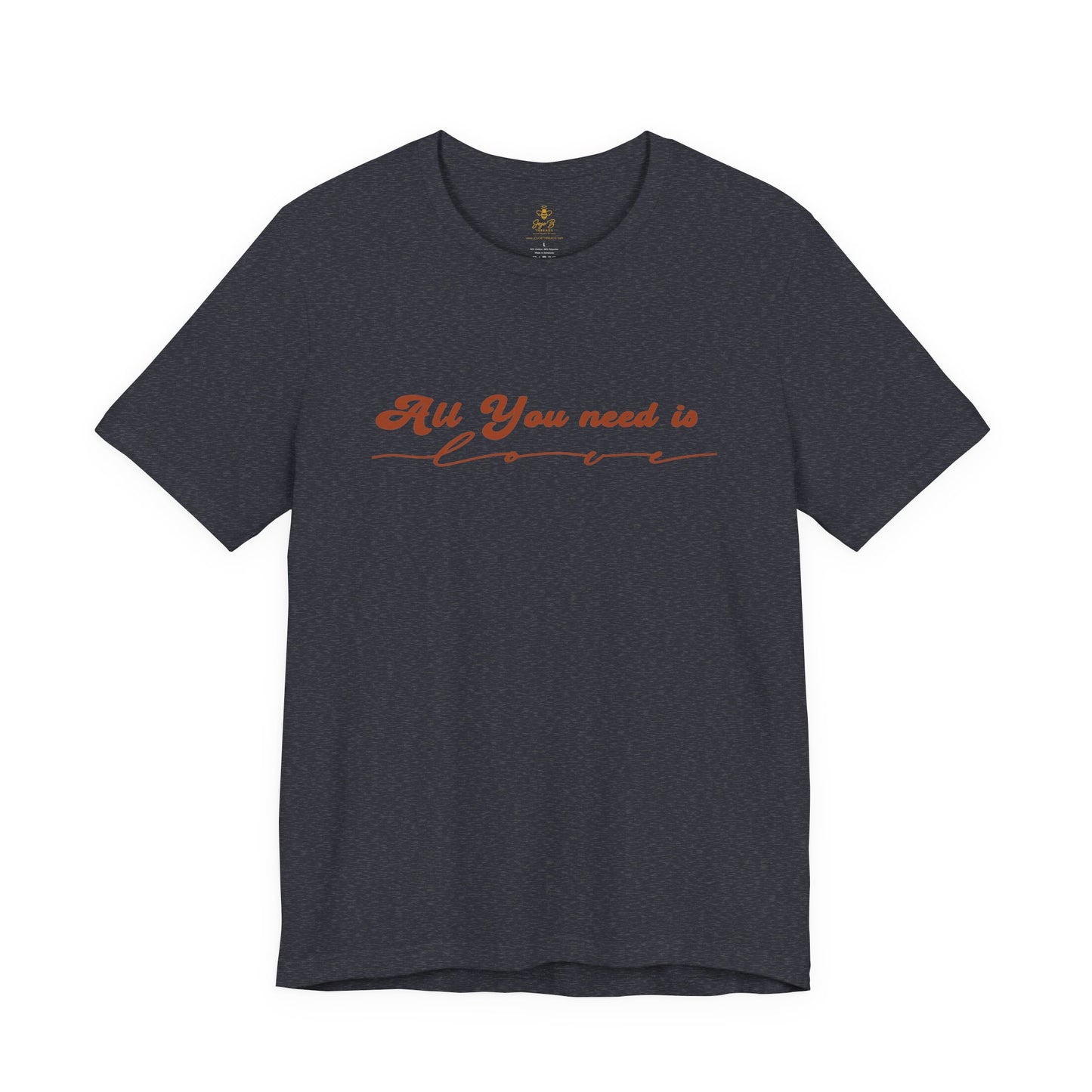 All You Need is Love – Handwritten Script | Jersey Tee
