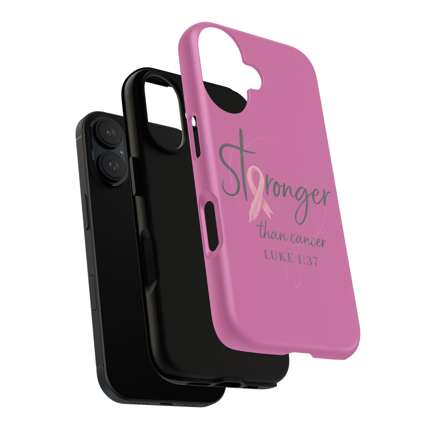 Stronger Than Cancer | iPhone 15 & 16 Tough Case