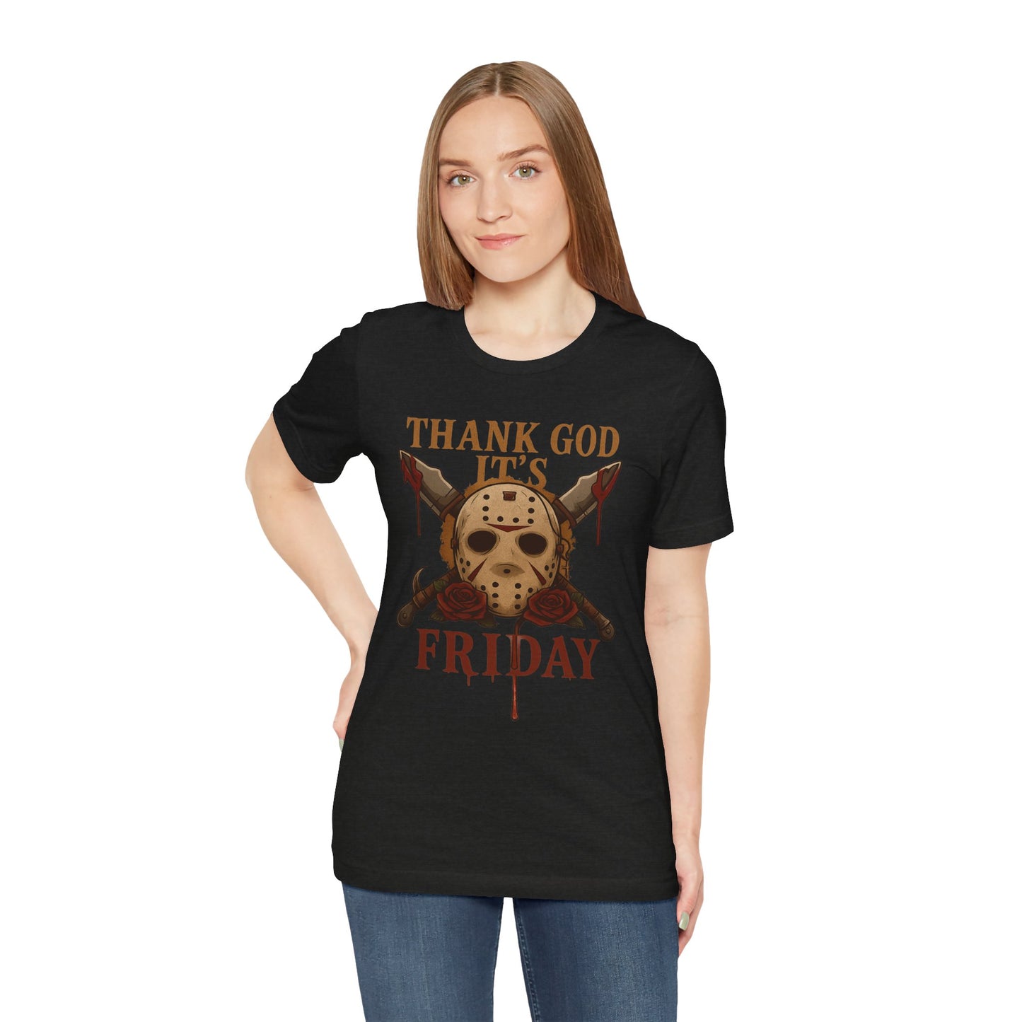 "Thank God It’s Friday – Horror Rose Edition" | Jersey Tee