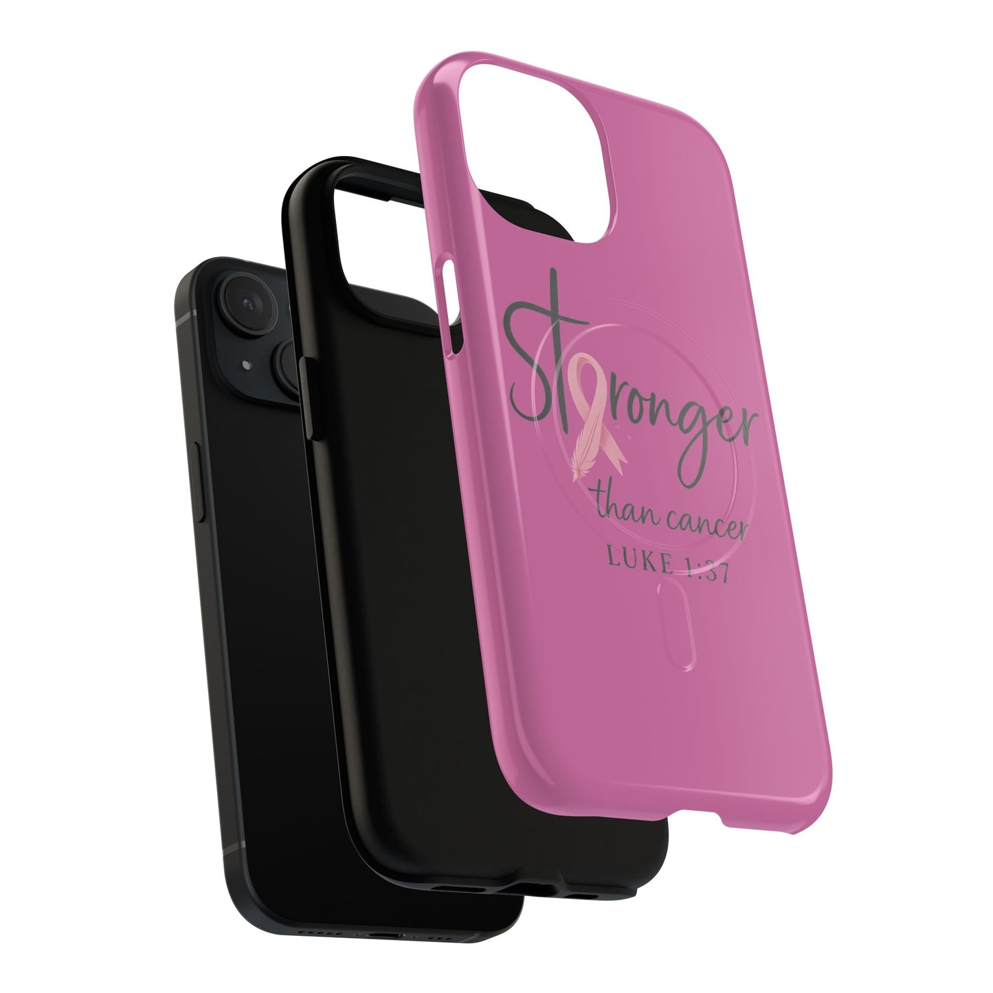 Stronger Than Cancer | iPhone 15 & 16 Tough Case