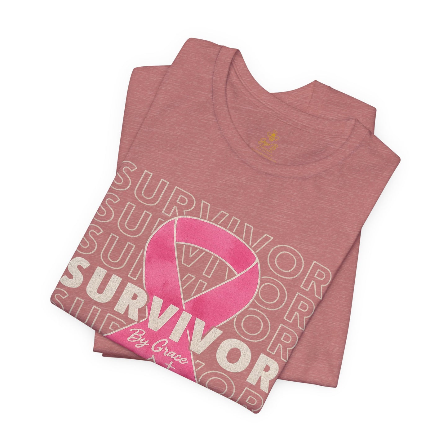 "Pink Ribbon Survivor – Bold Strength" | Jersey Tee