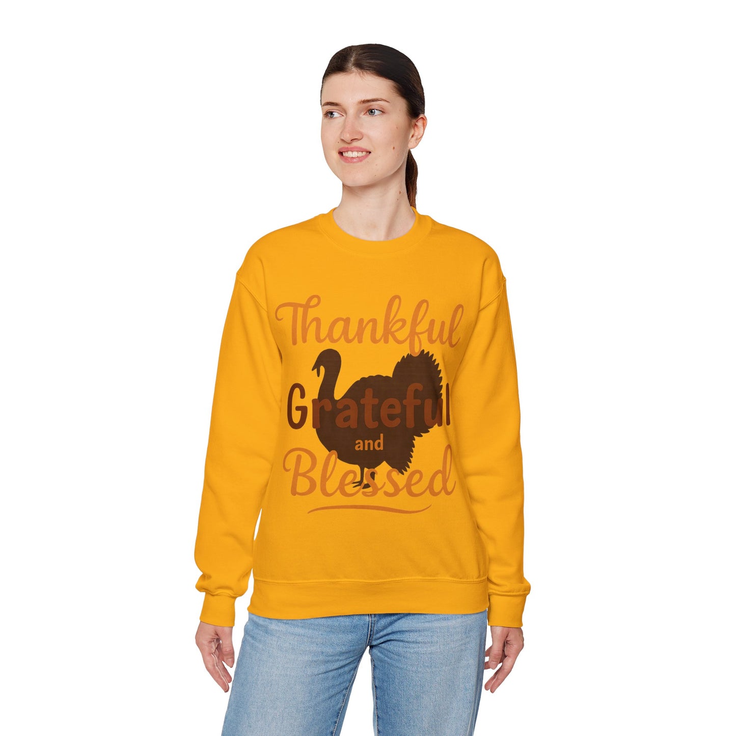 Thankful Grateful Blessed Turkey | Sweater