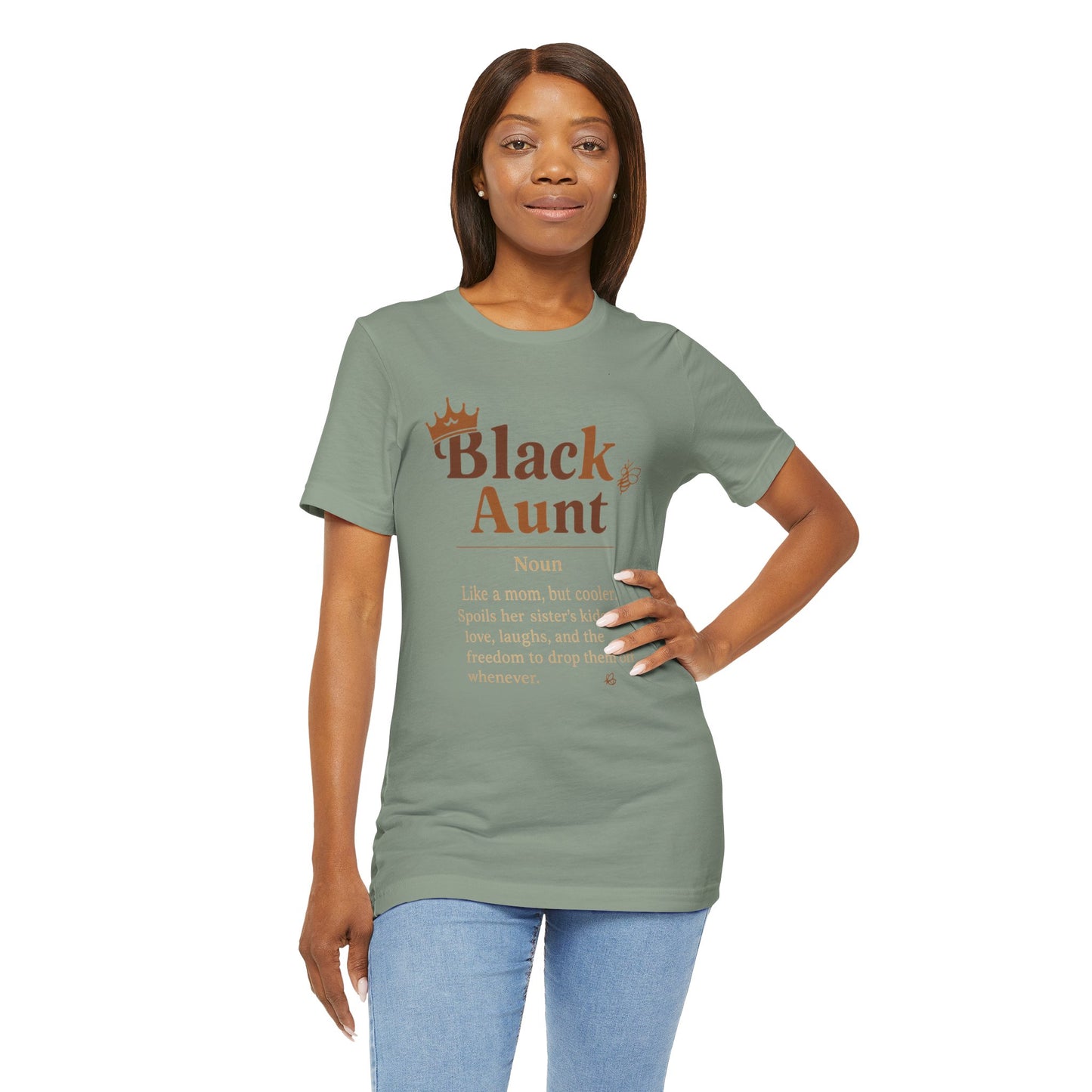 Black Aunt Definition Shirt | Jersey Tee