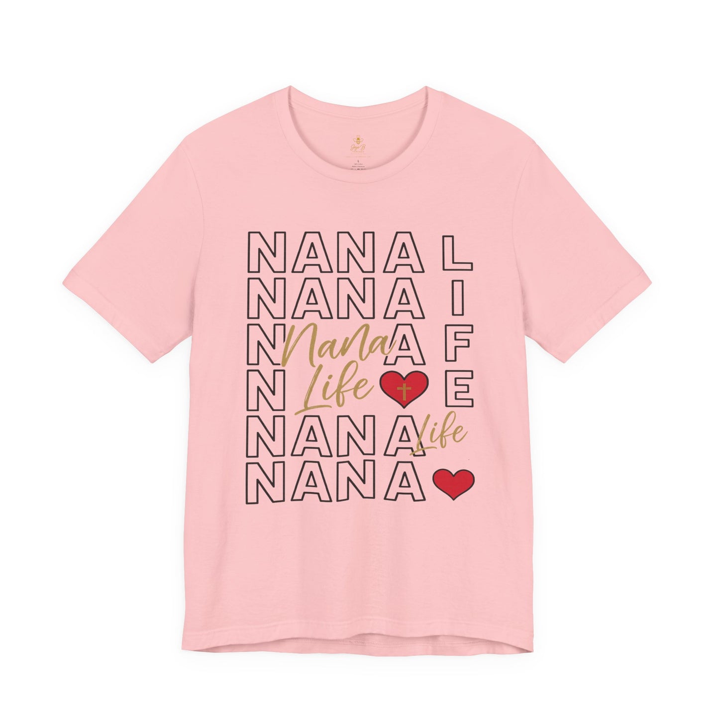 “Nana Life” Repeating Text | Jersey Tee