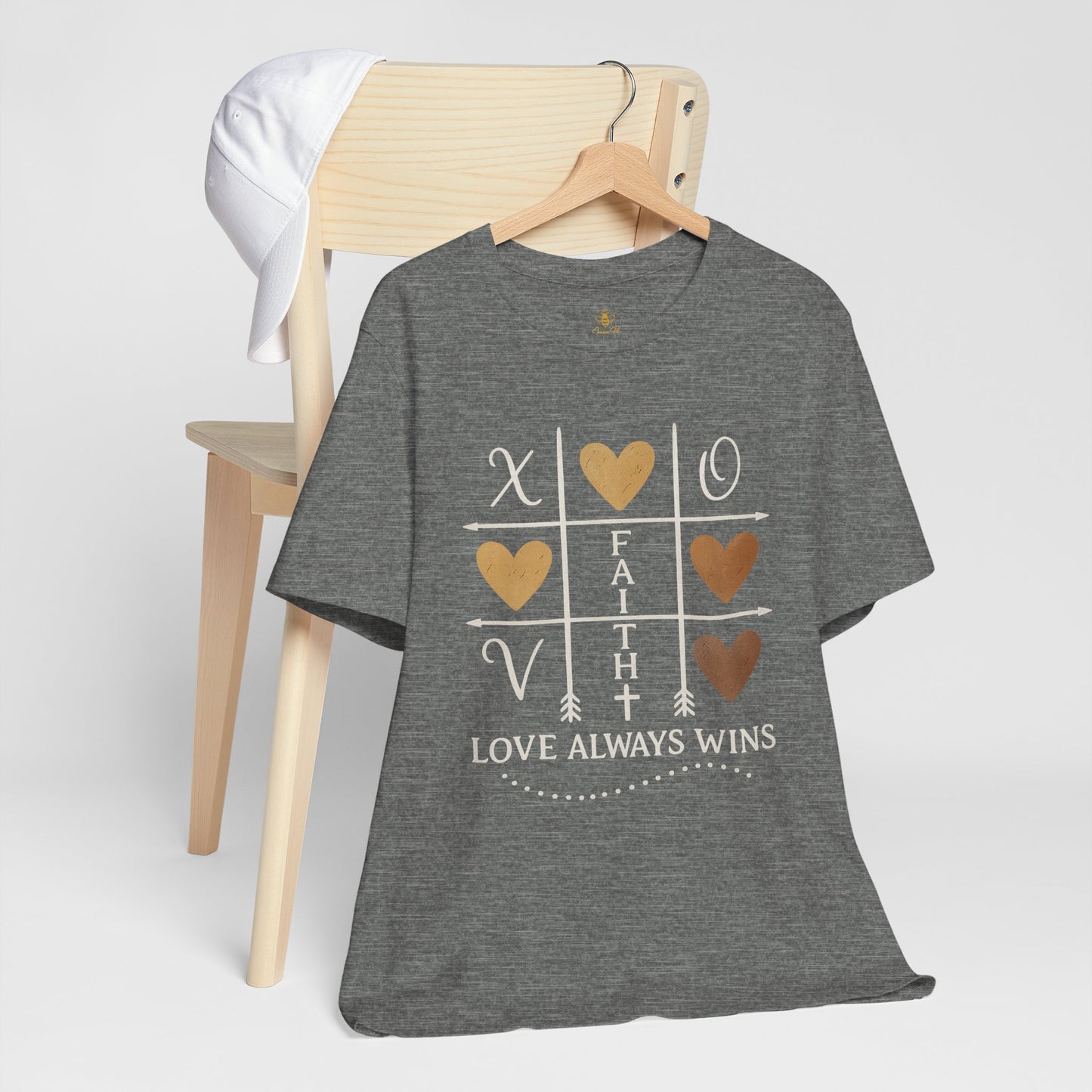Love Wins – Tic Tac Toe Heart | Jersey Tee