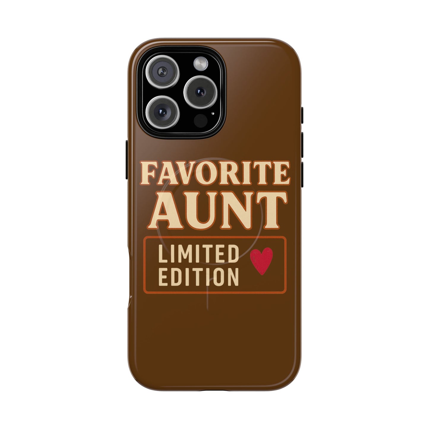 "Aunt Life Red Heart Edition" | Tough Phone Case