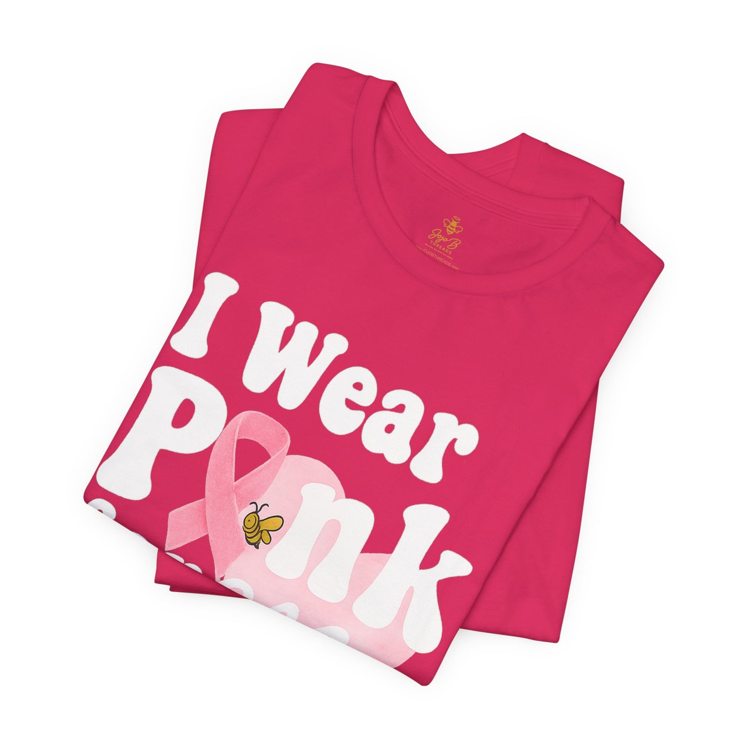 I Wear Pink for My Mom – Breast Cancer Awareness | Jersey Tee