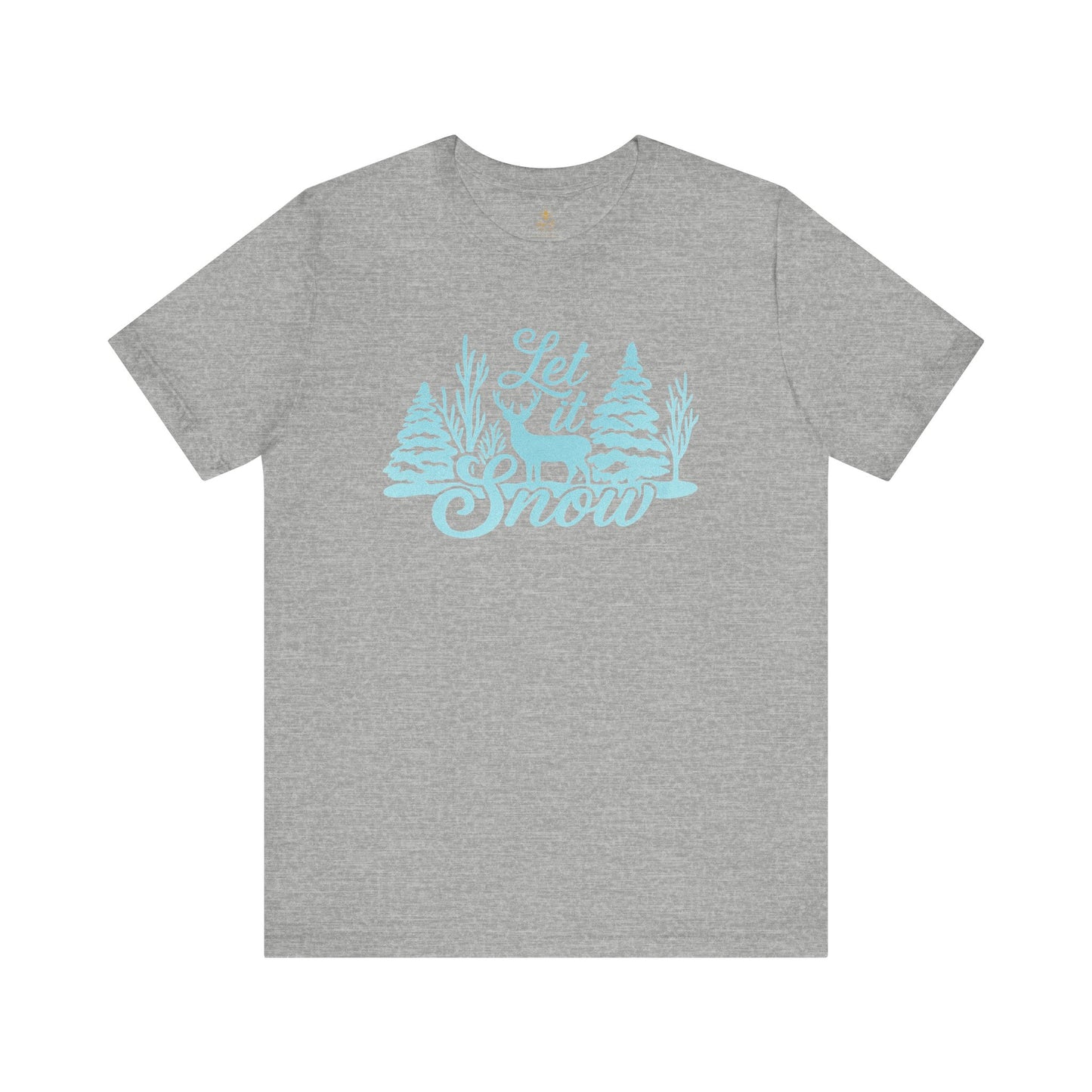 Let It Snow Winter Forest – Rustic Holiday Reindeer | Jersey Tee
