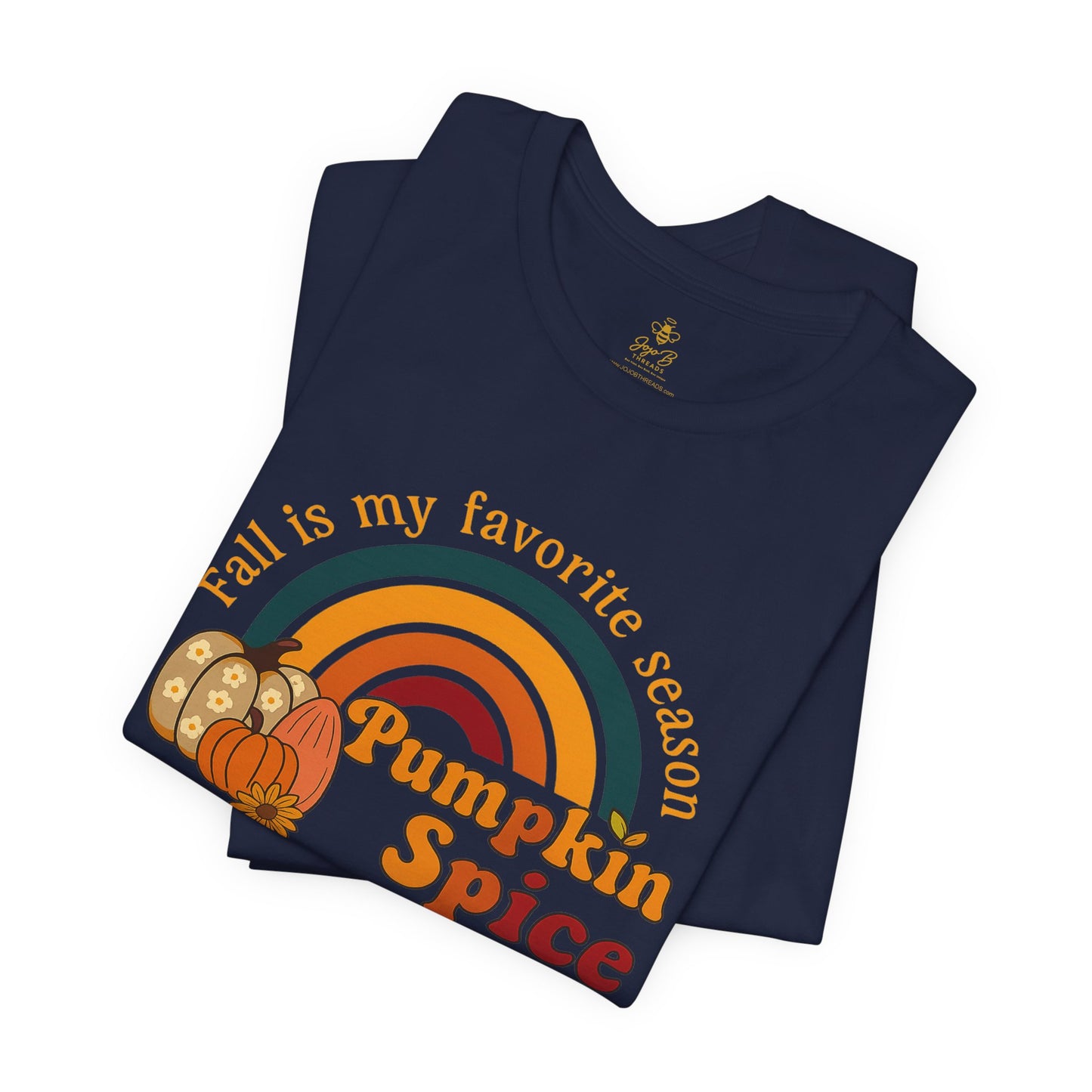 Fall is My Favorite Season Retro Pumpkin Spice Shirt | Jersey Tee