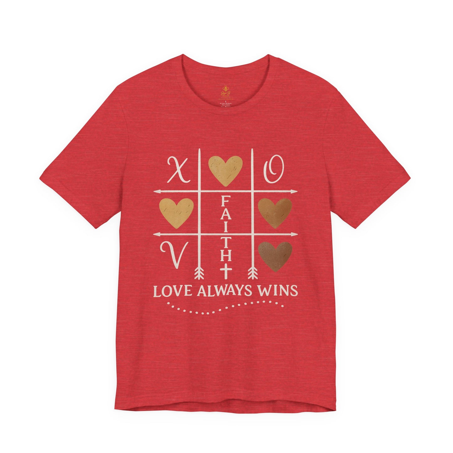 Love Wins – Tic Tac Toe Heart | Jersey Tee