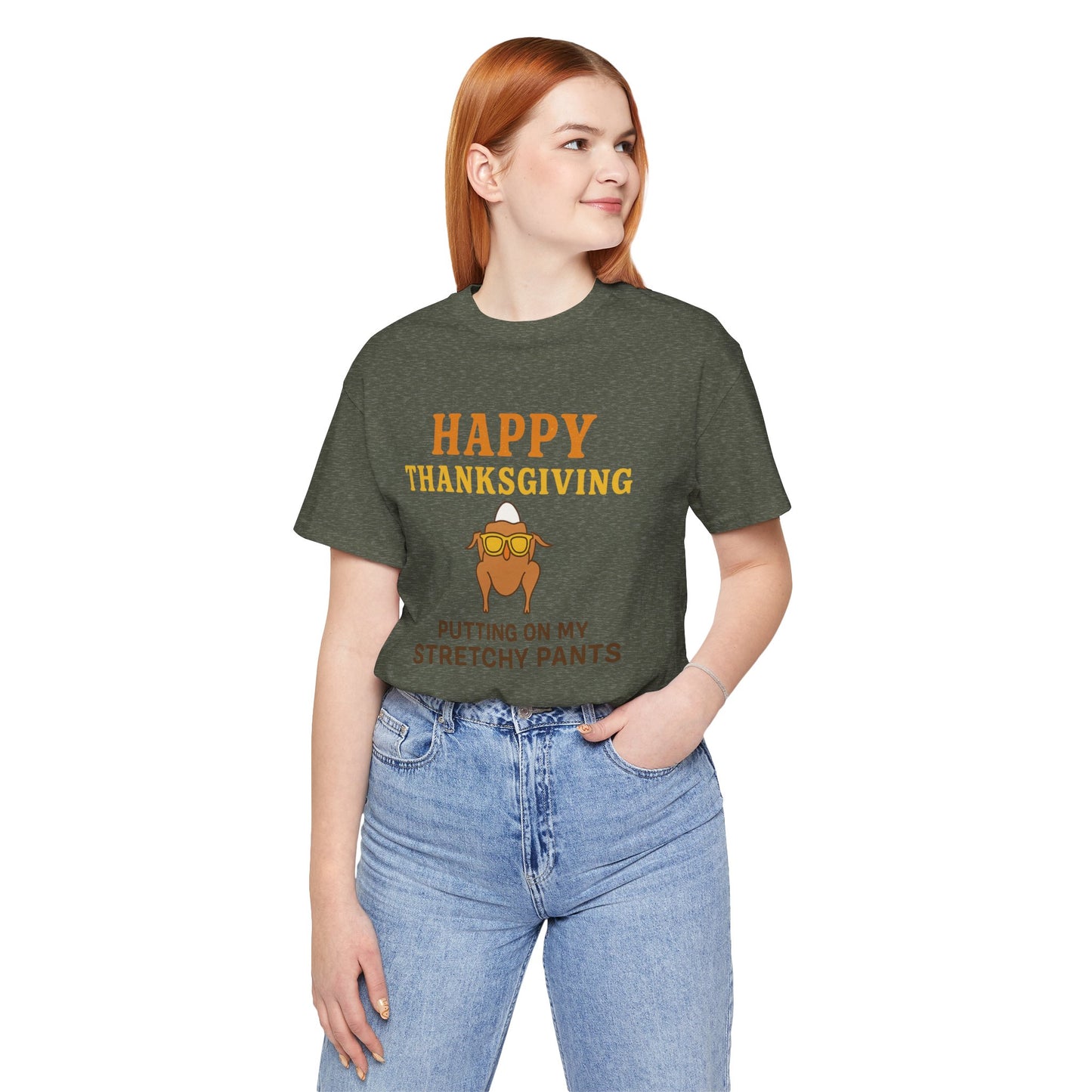 “Happy Thanksgiving Stretchy Pants Club” | Jersey Tee