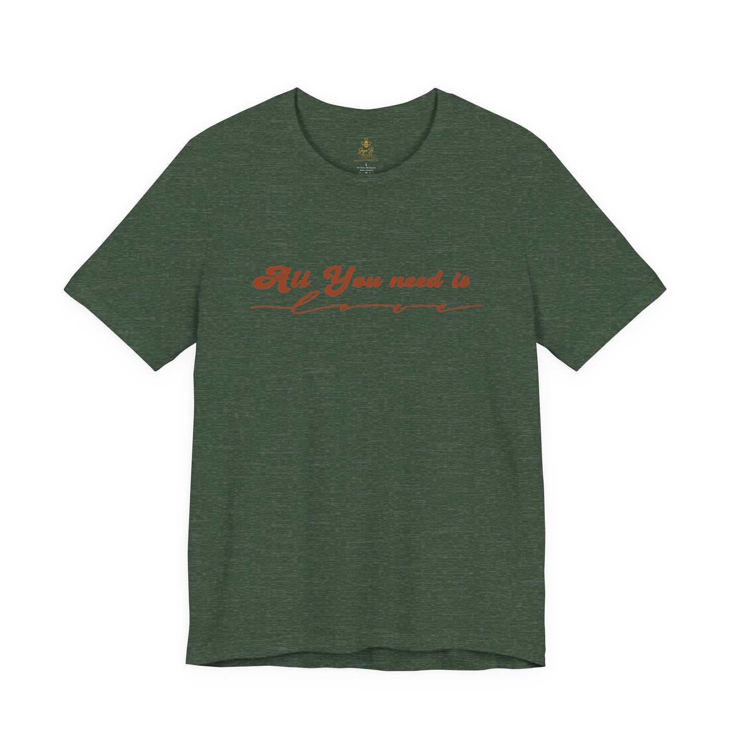 All You Need is Love – Handwritten Script | Jersey Tee