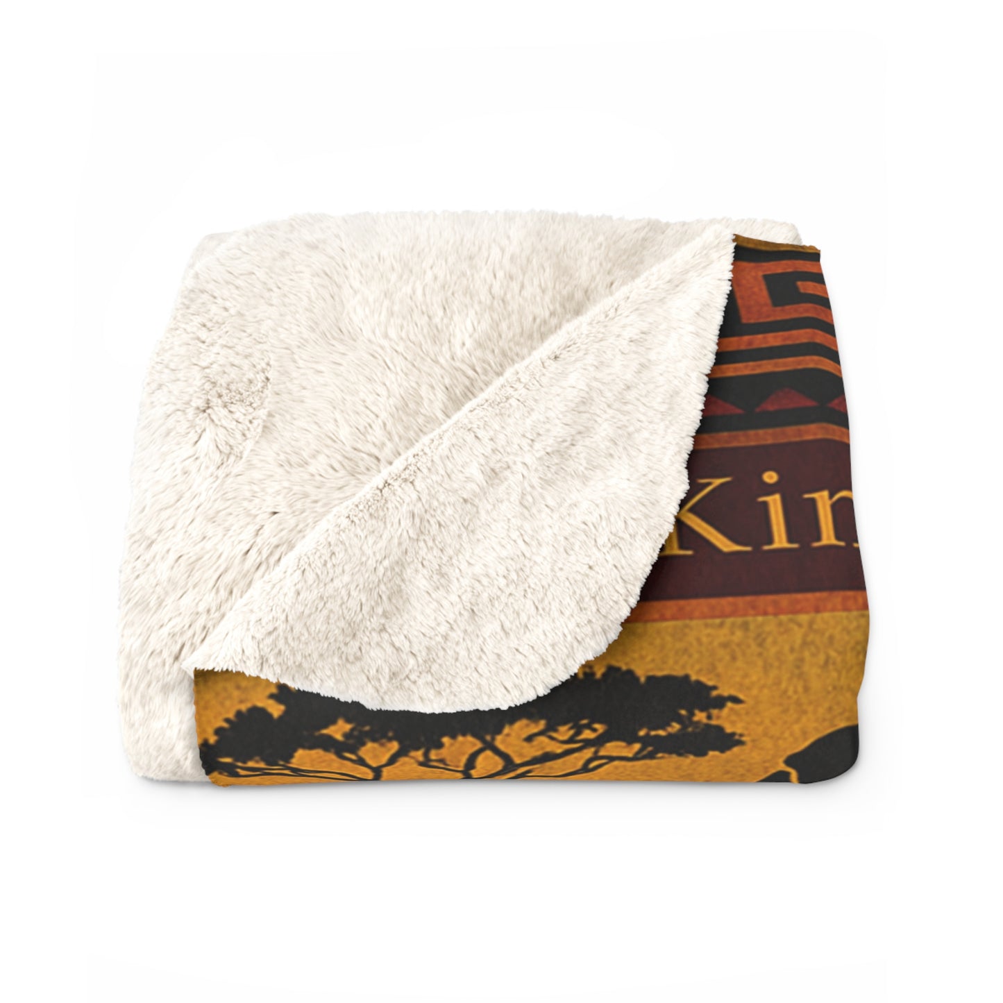 "Rooted in Royalty: African Heritage Blanket" | Sherpa Fleece Blanket