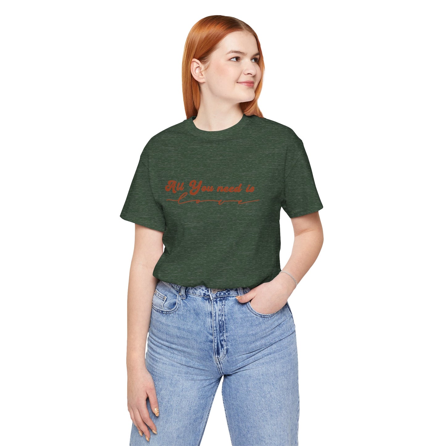 All You Need is Love – Handwritten Script | Jersey Tee