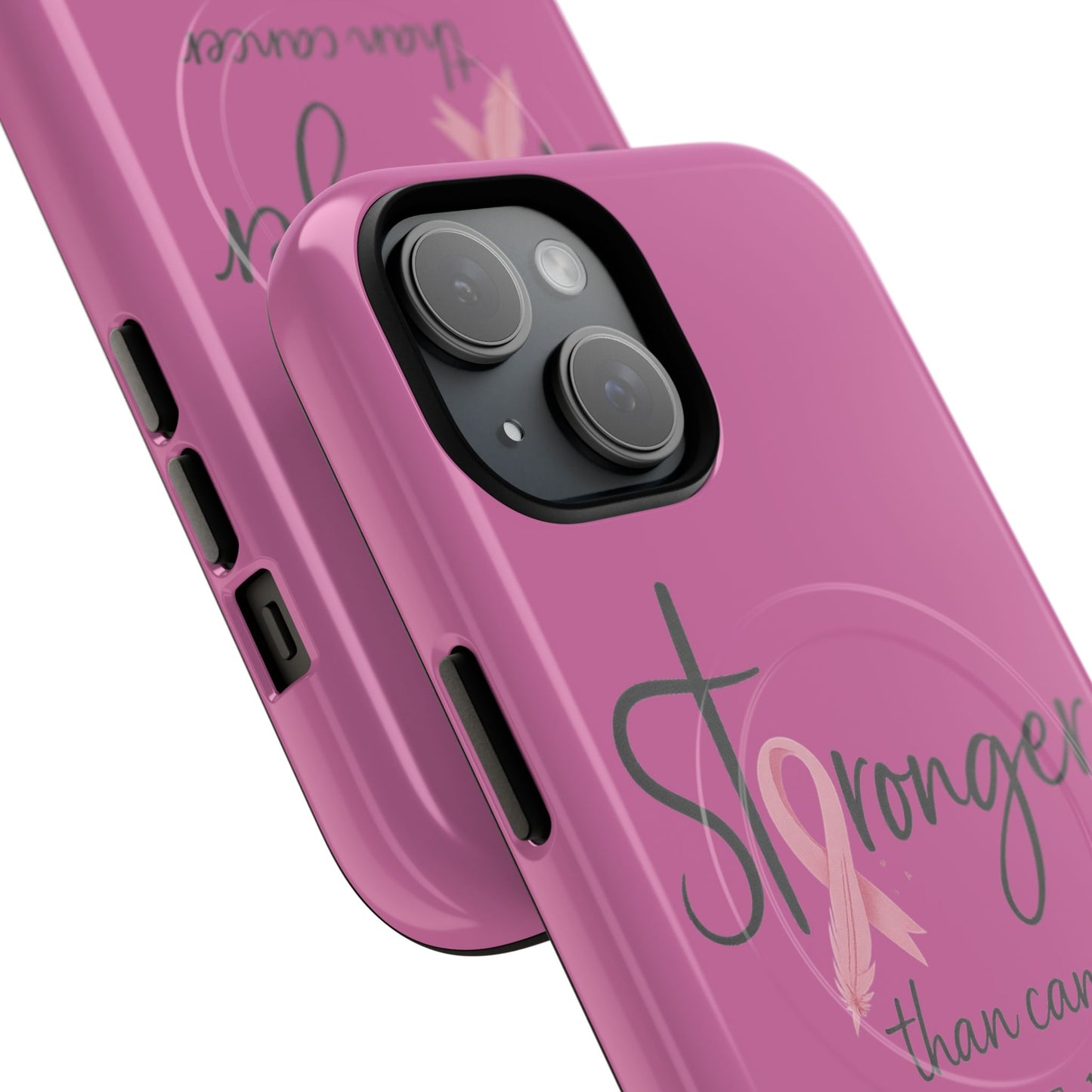 Stronger Than Cancer | iPhone 15 & 16 Tough Case