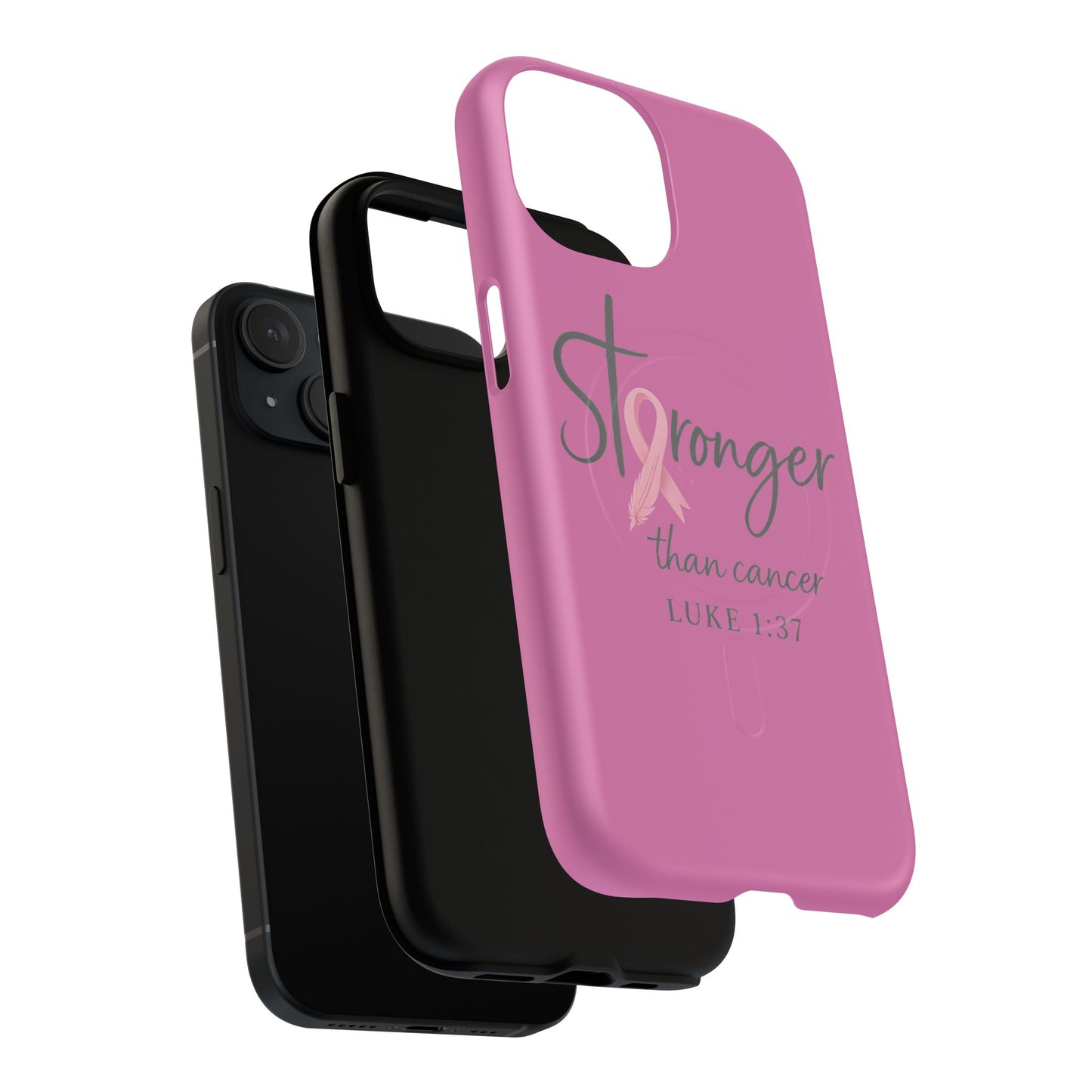 Stronger Than Cancer | iPhone 15 & 16 Tough Case