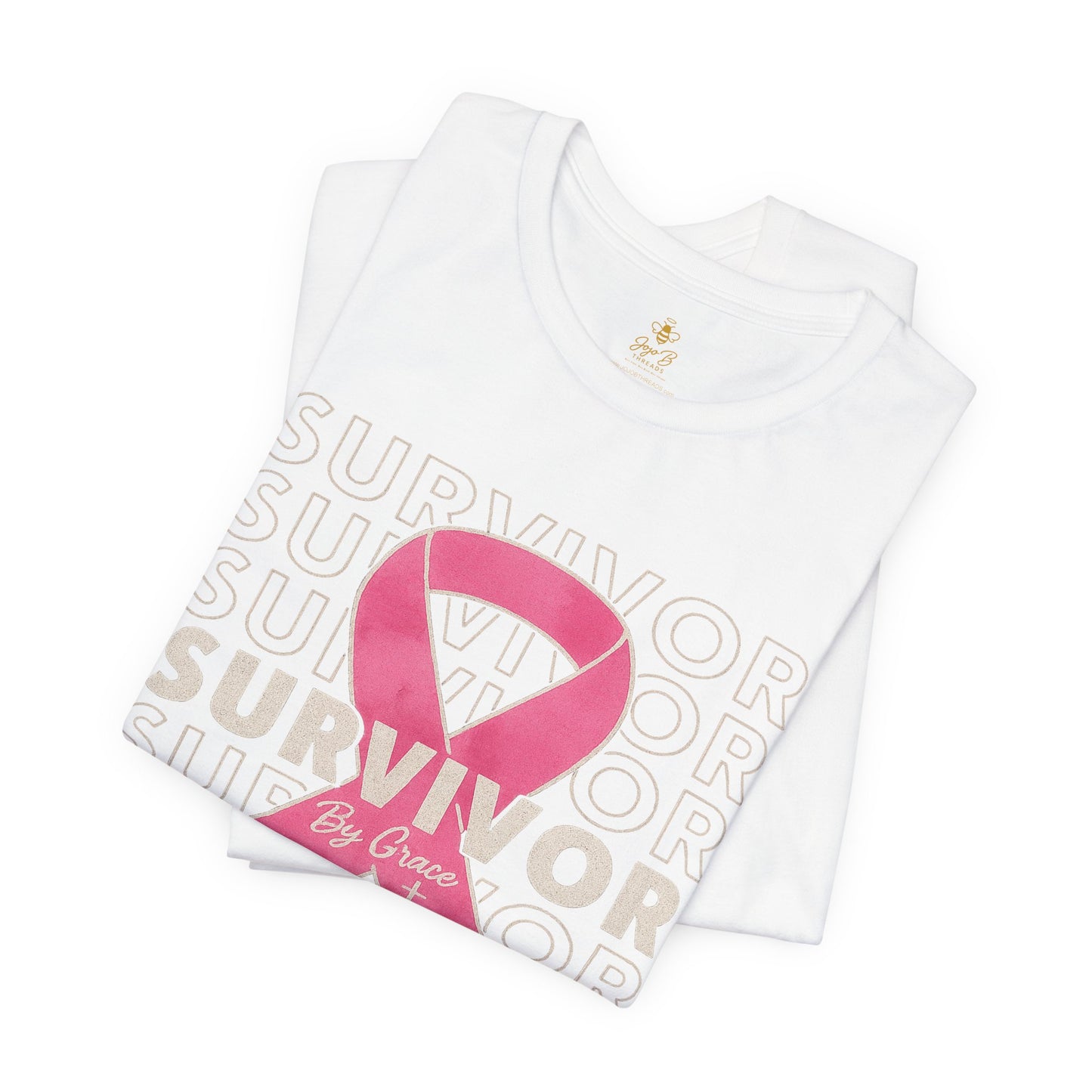 "Pink Ribbon Survivor – Bold Strength" | Jersey Tee