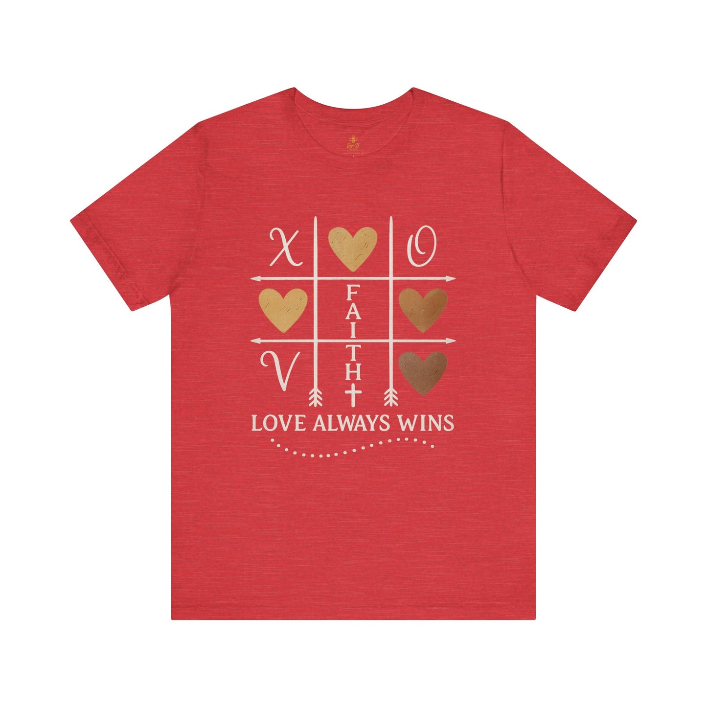 Love Wins – Tic Tac Toe Heart | Jersey Tee