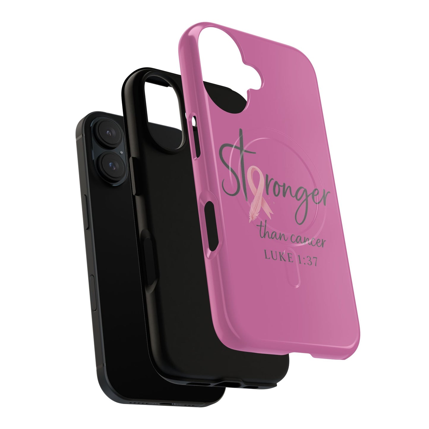 Stronger Than Cancer | iPhone 15 & 16 Tough Case