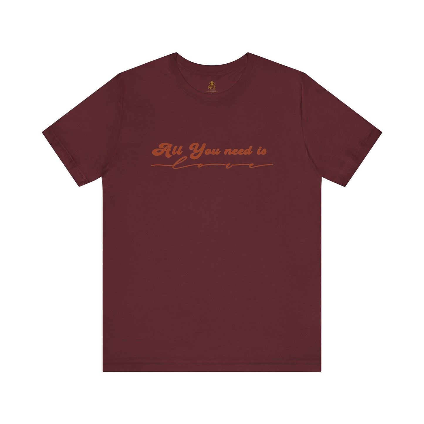 All You Need is Love – Handwritten Script | Jersey Tee