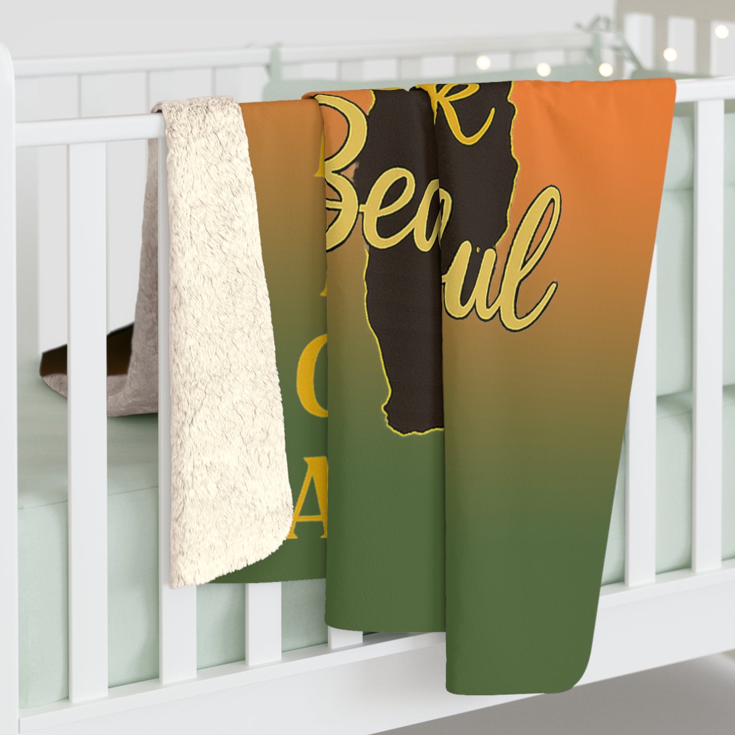 Africa-Inspired Blanket – “Black is Beautiful” | Sherpa Fleece Blanket