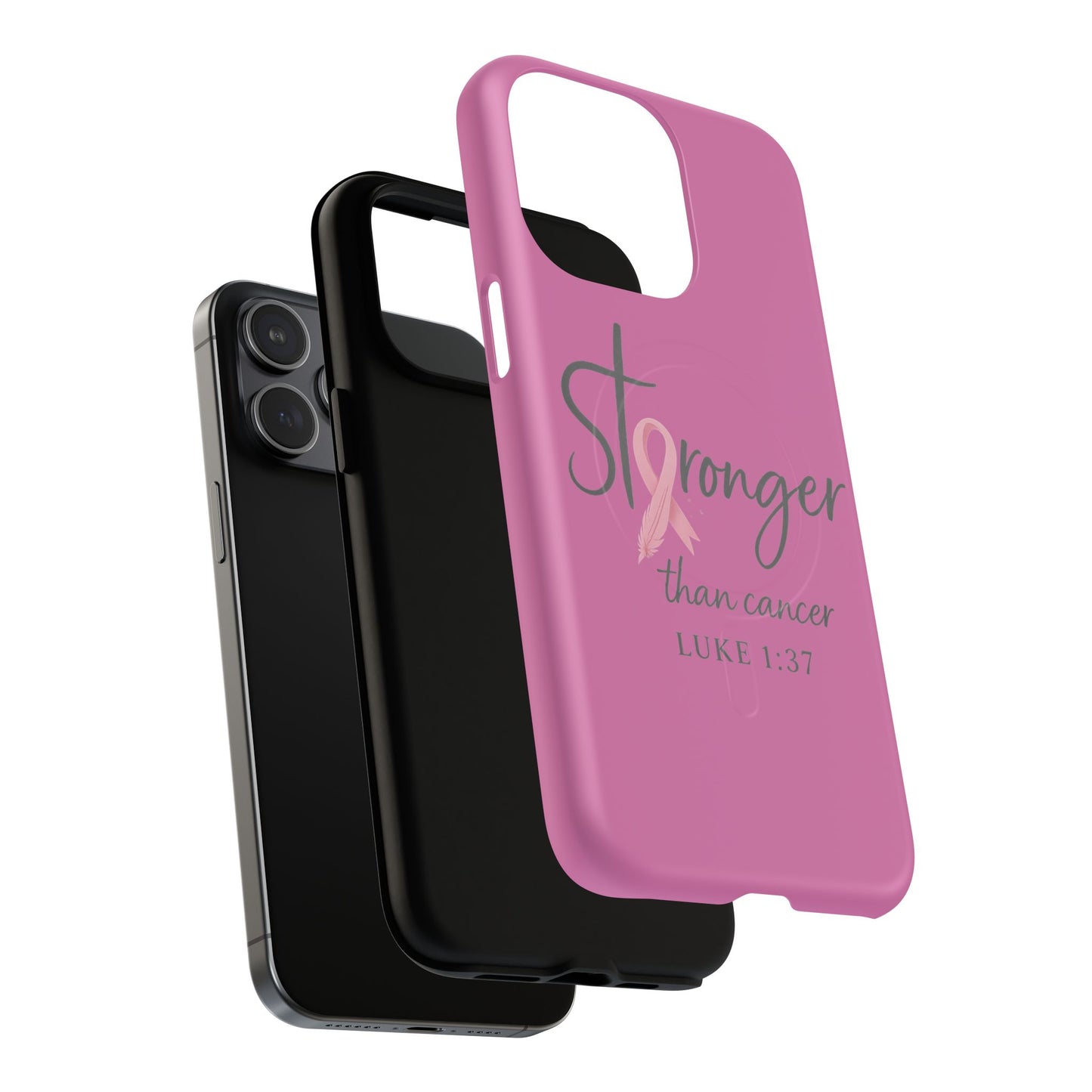 Stronger Than Cancer | iPhone 15 & 16 Tough Case