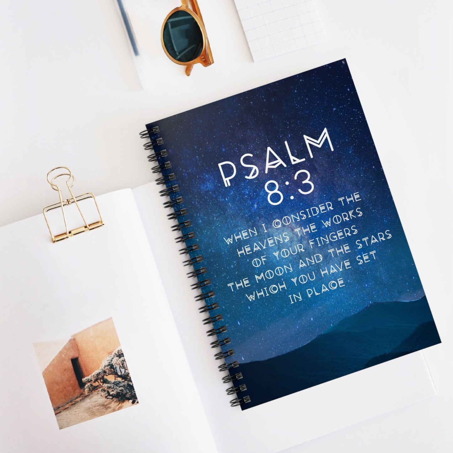 Psalm 8:3 | Spiral Notebook