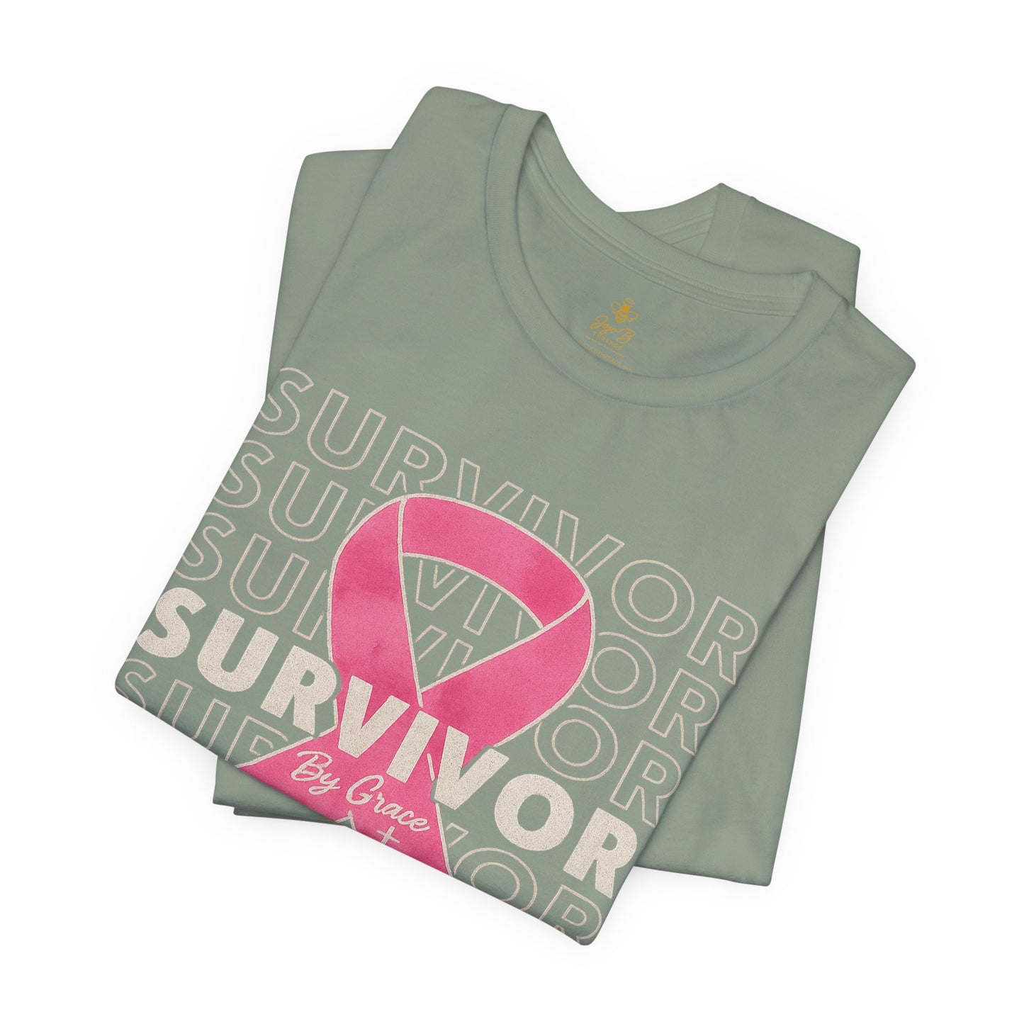"Pink Ribbon Survivor – Bold Strength" | Jersey Tee