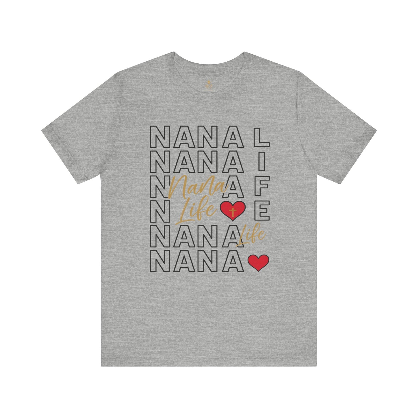 “Nana Life” Repeating Text | Jersey Tee