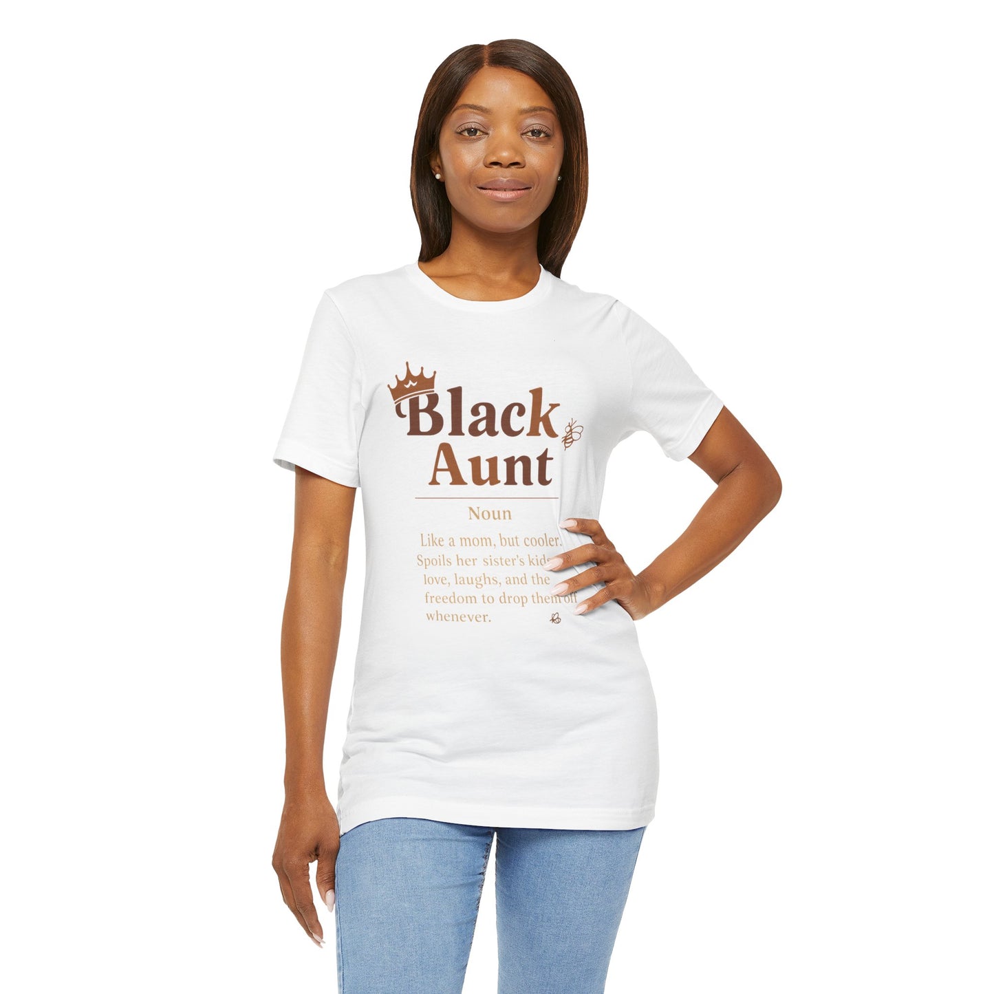 Black Aunt Definition Shirt | Jersey Tee