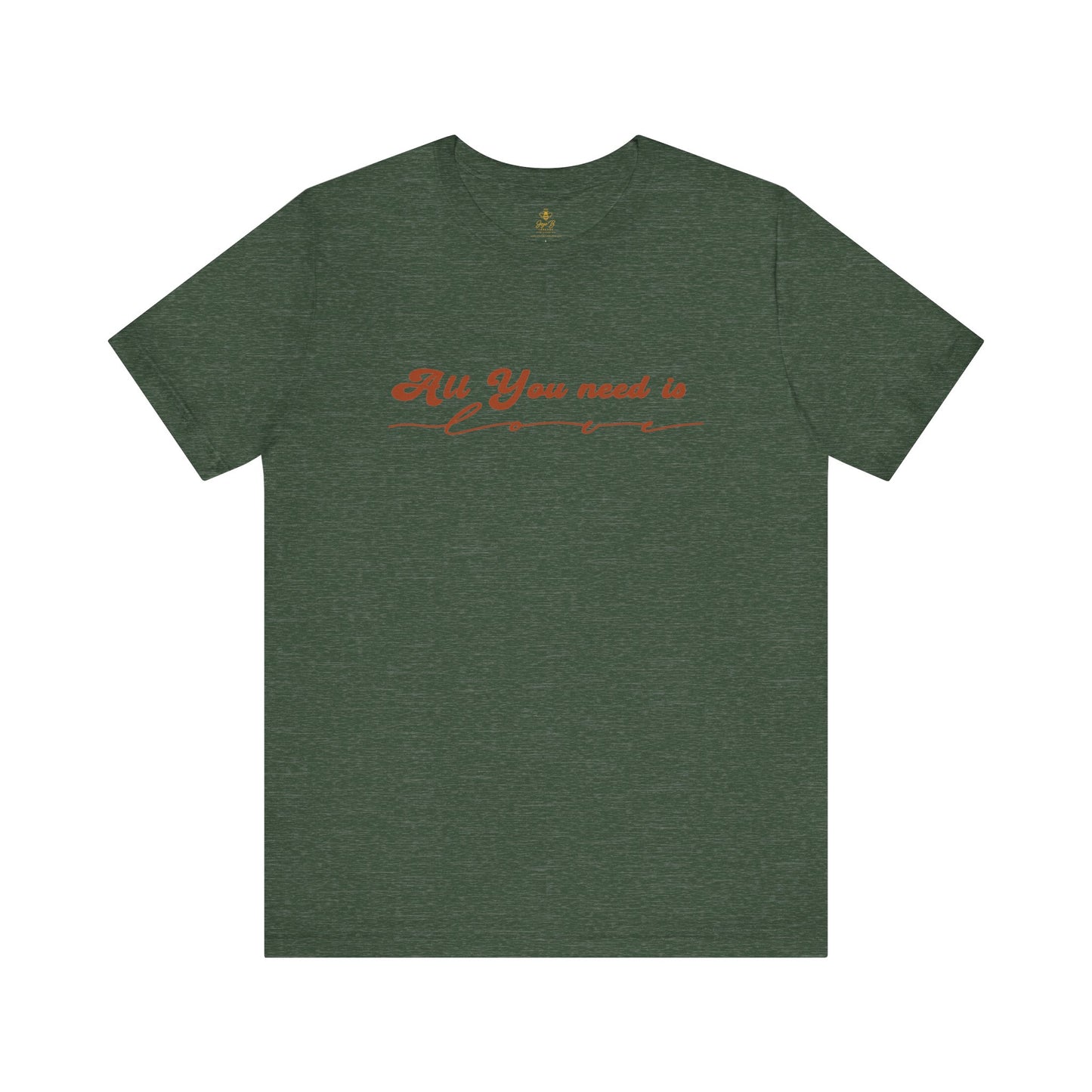 All You Need is Love – Handwritten Script | Jersey Tee