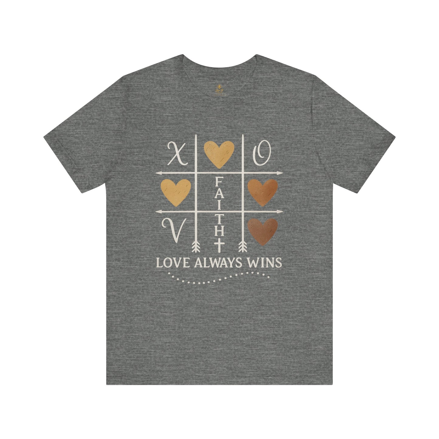 Love Wins – Tic Tac Toe Heart | Jersey Tee