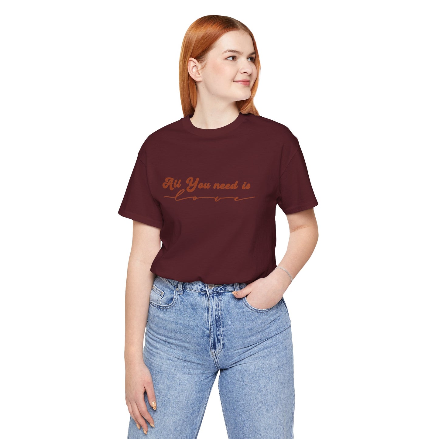 All You Need is Love – Handwritten Script | Jersey Tee