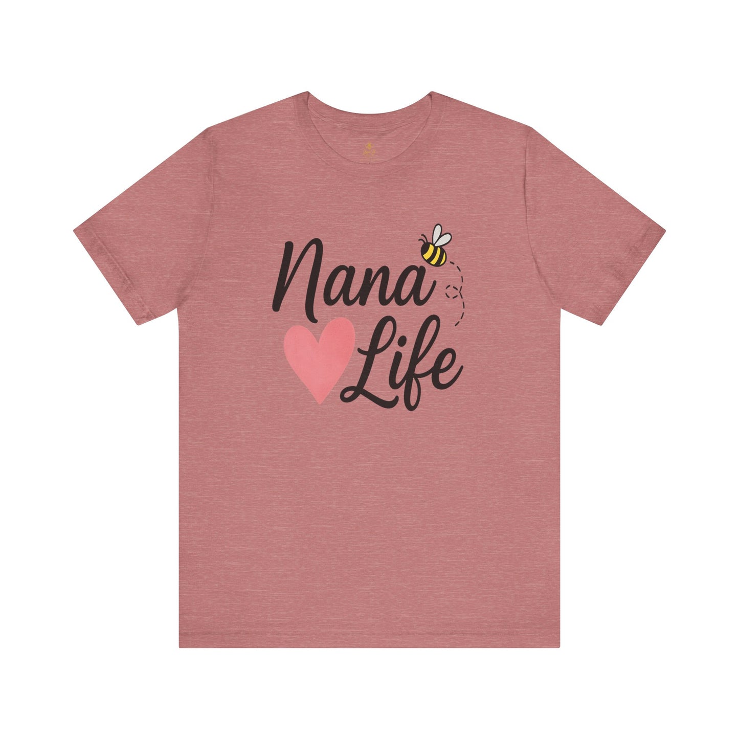 "Nana Life" Heart & Bee Script | Jersey Tee