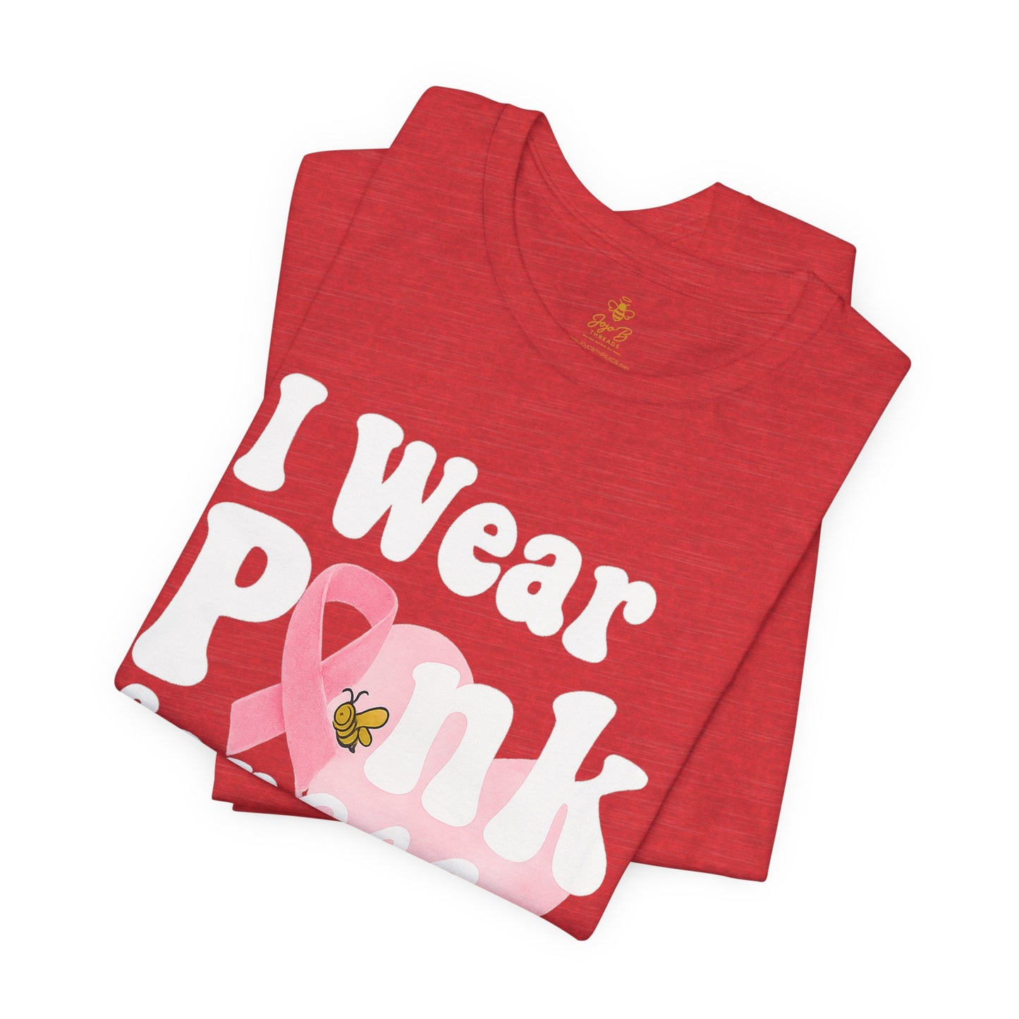 I Wear Pink for My Mom – Breast Cancer Awareness | Jersey Tee