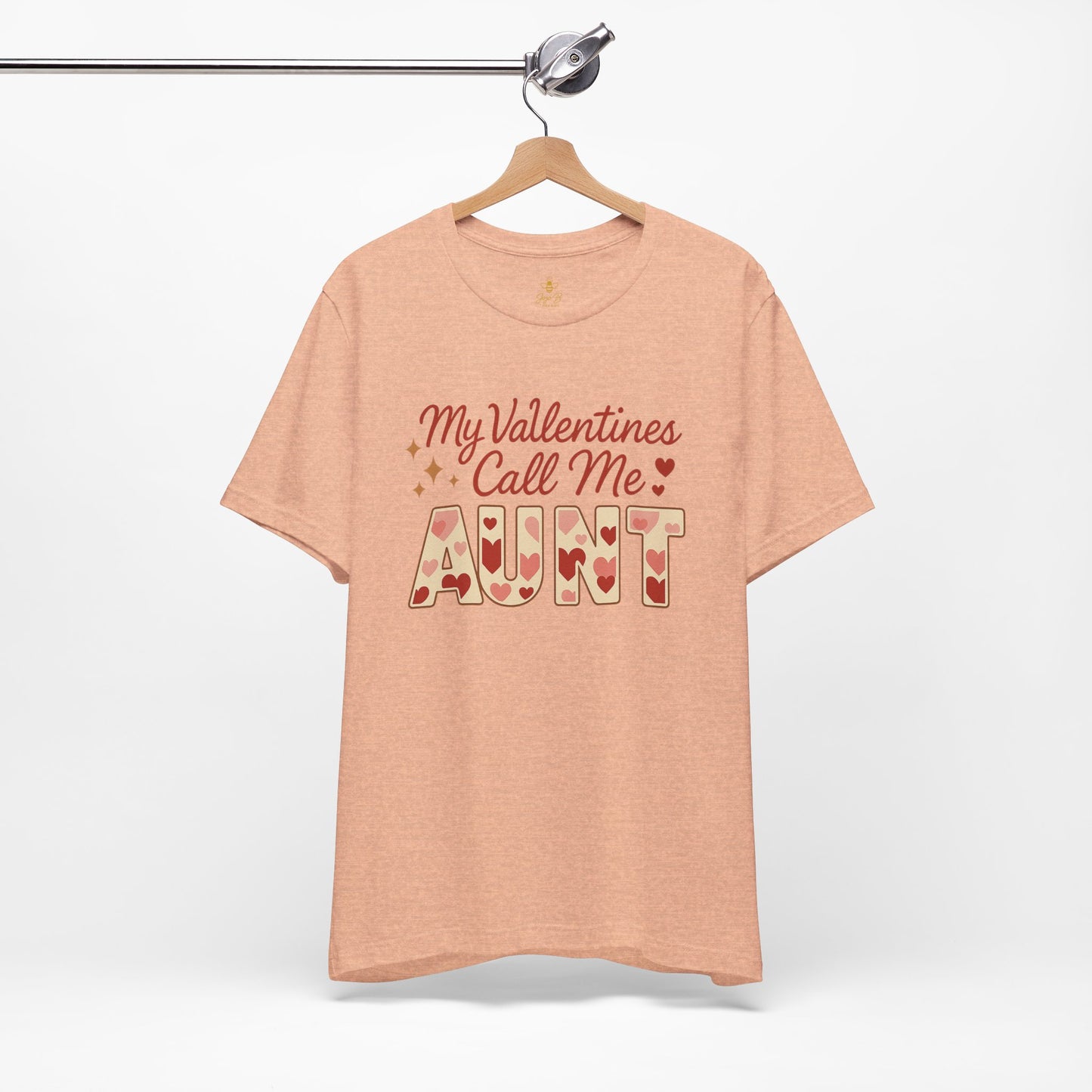 "My Valentines Call Me Aunt" | Jersey Tee