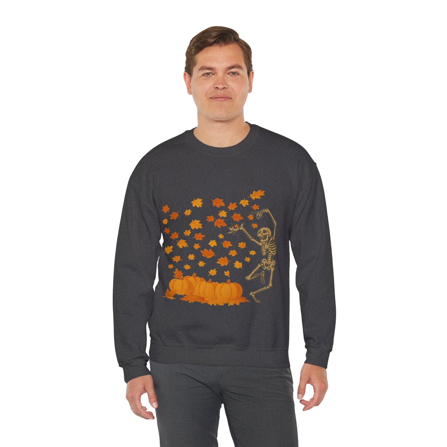 Dancing Through Fall – Skeleton & Leaves | Sweater