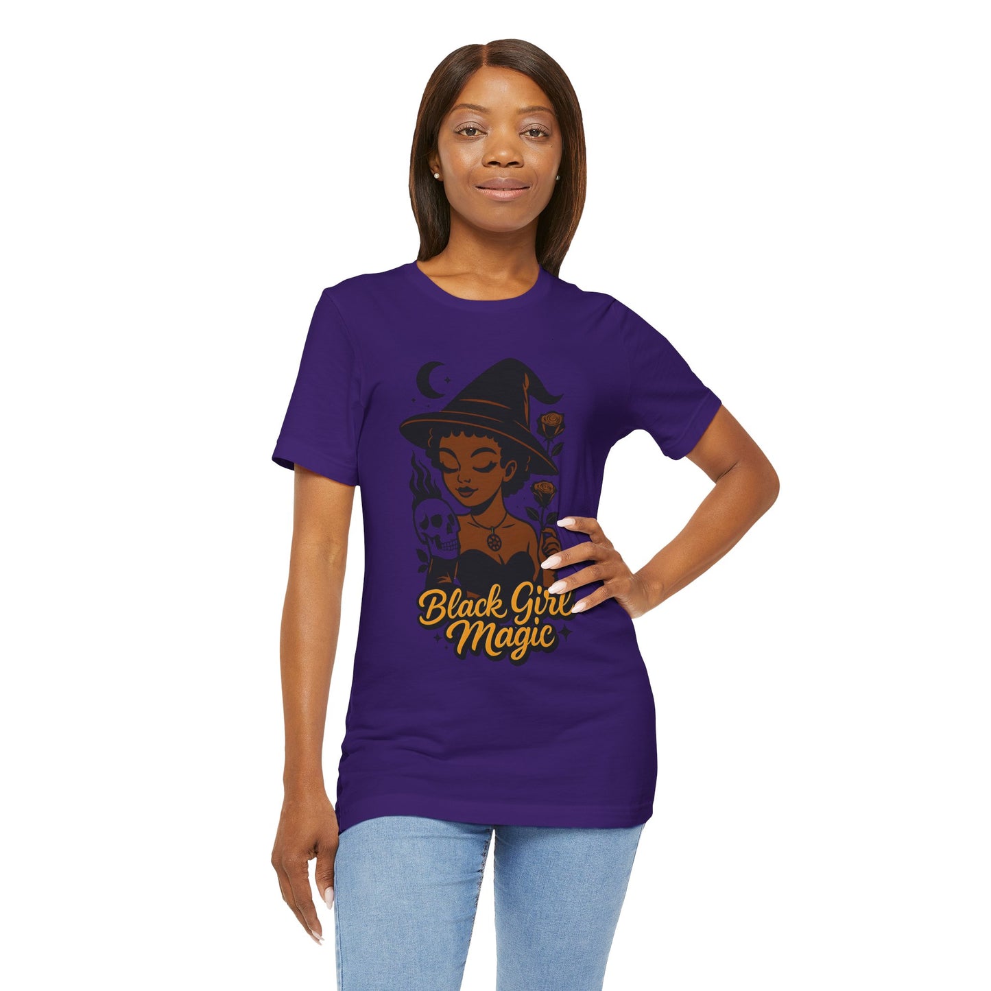 Black Girl Magic Witchy Halloween | Jersey Tee