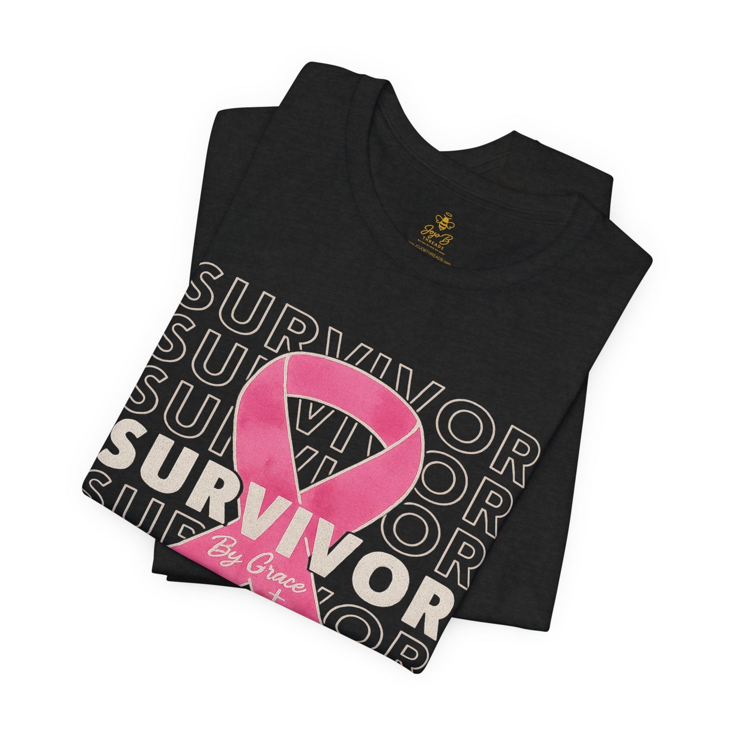 "Pink Ribbon Survivor – Bold Strength" | Jersey Tee