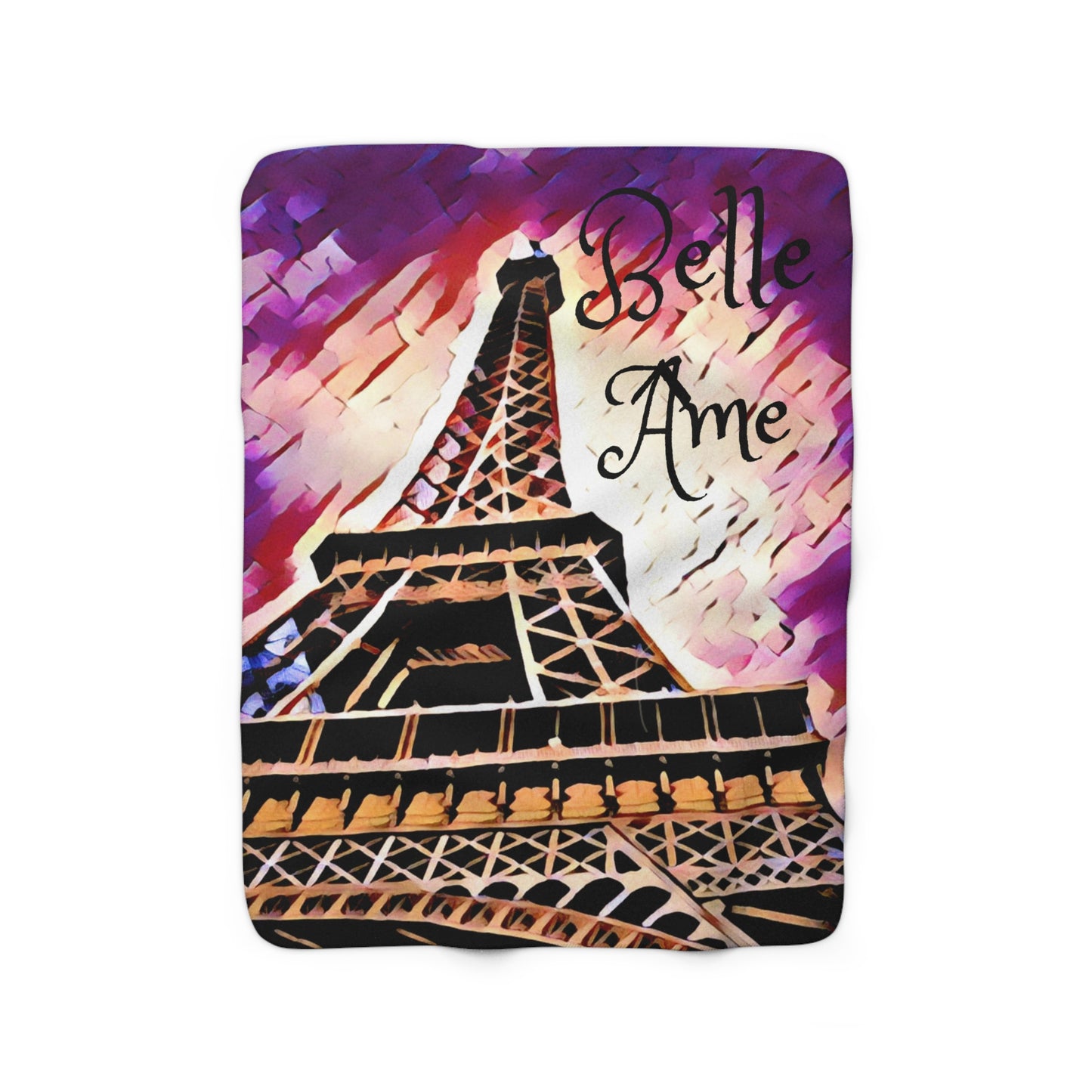 Paris Eiffel Tower Belle Ame | Sherpa Fleece Blanket