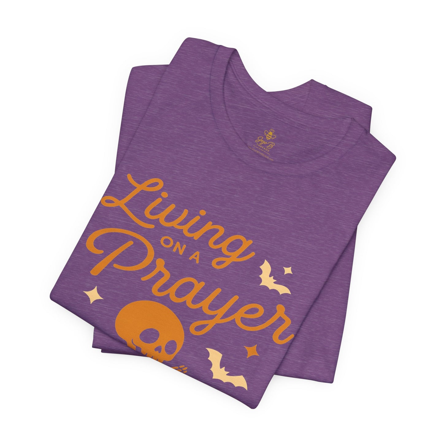 "Living on a Prayer – Skeleton Hands | Jersey Tee