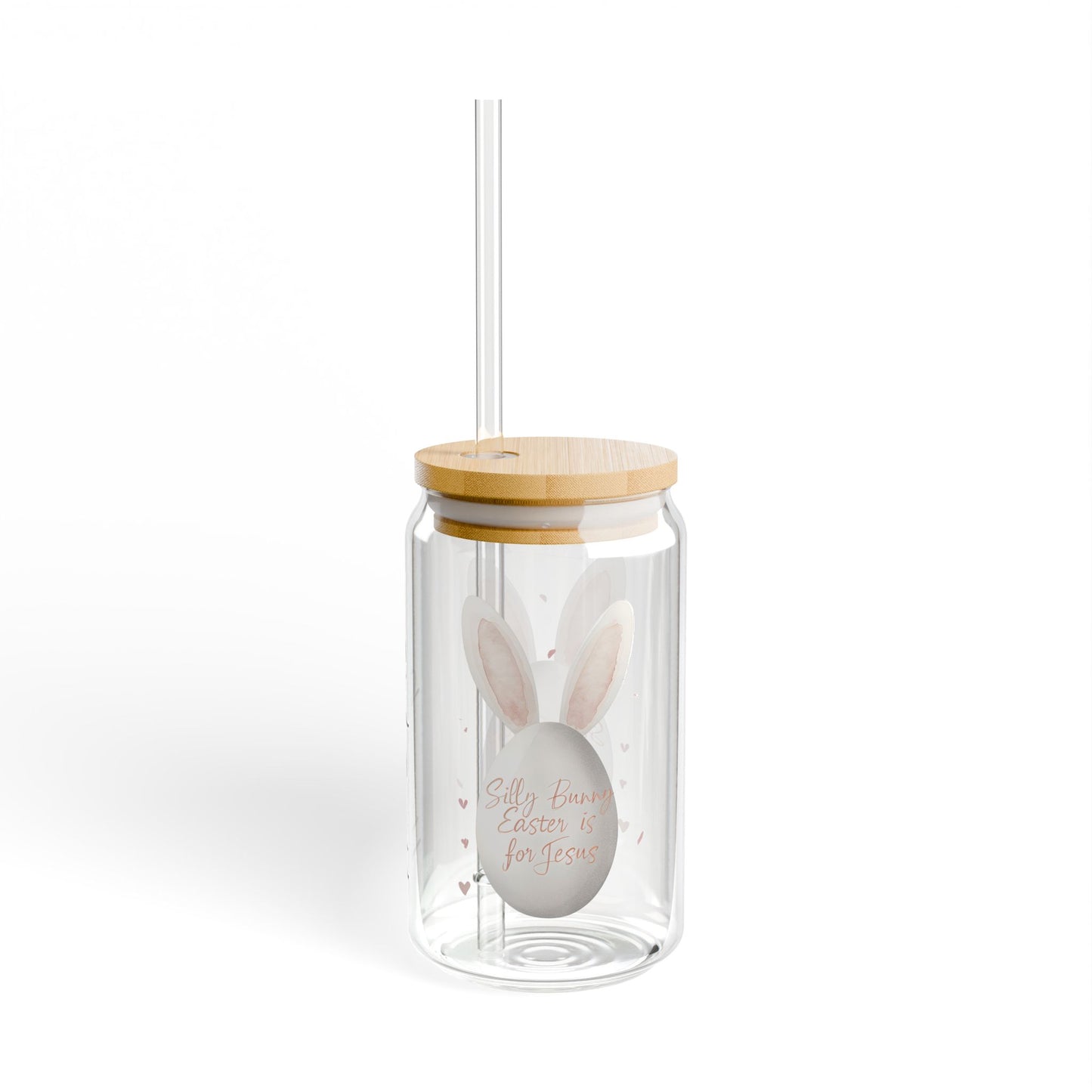 "Silly Bunny, Easter is for Jesus" | Glass Cup