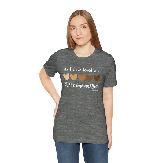 Love One Another – John 13:34  | Jersey Tee