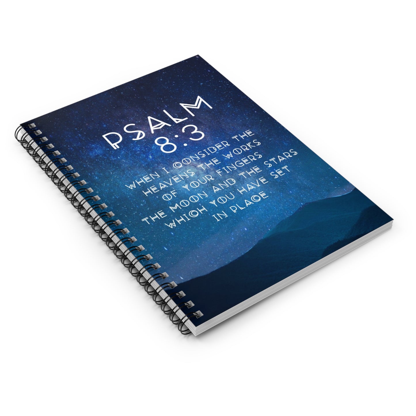 Psalm 8:3 | Spiral Notebook