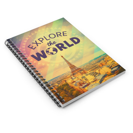 Explore the World – Wander with Wonder | Spiral Notebook