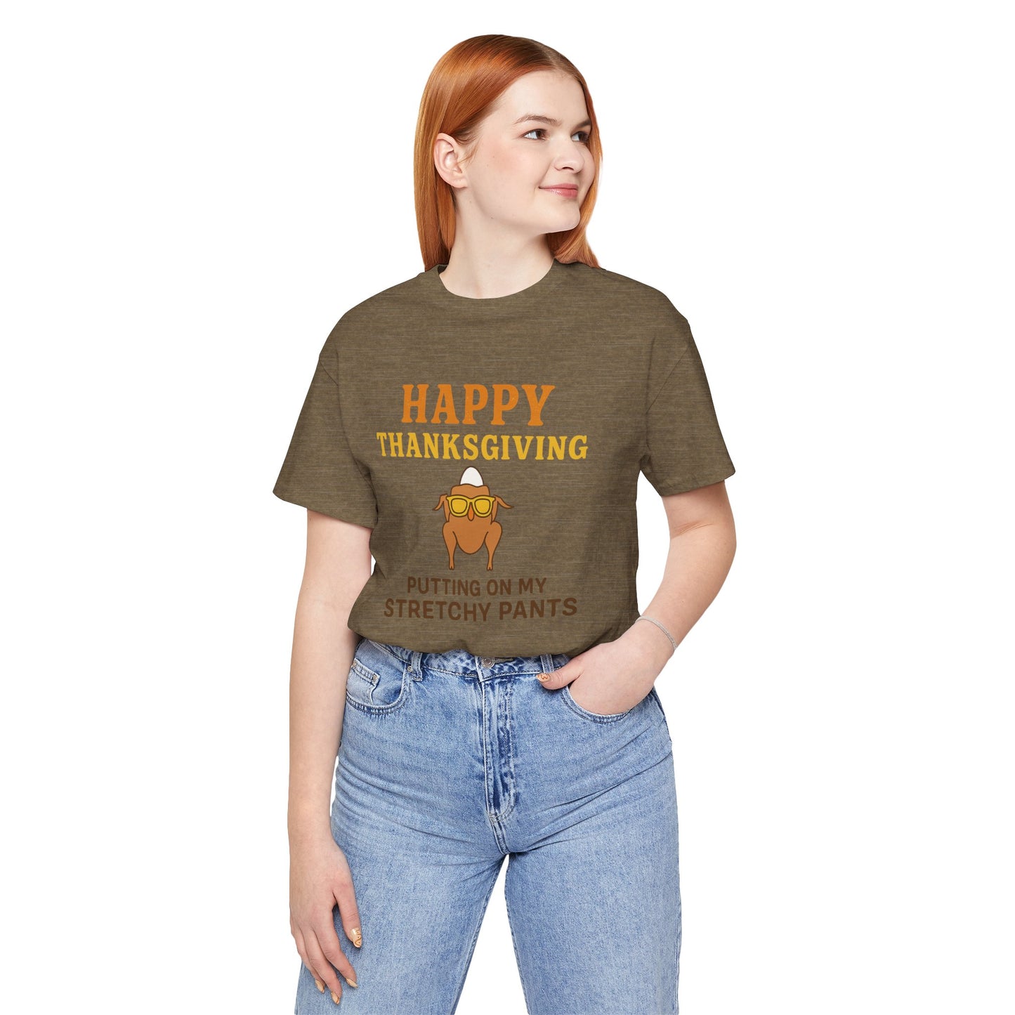 “Happy Thanksgiving Stretchy Pants Club” | Jersey Tee
