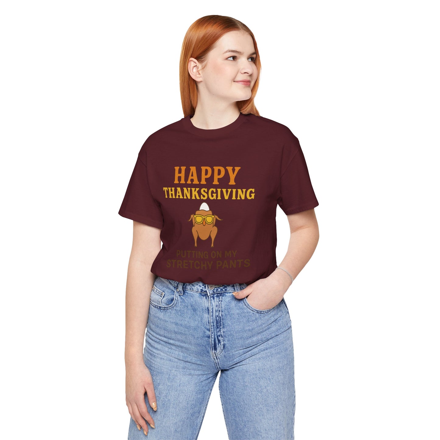 “Happy Thanksgiving Stretchy Pants Club” | Jersey Tee